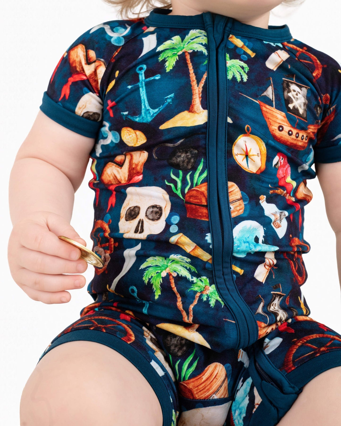 Ahoy Matey | Bamboo Shorty Romper