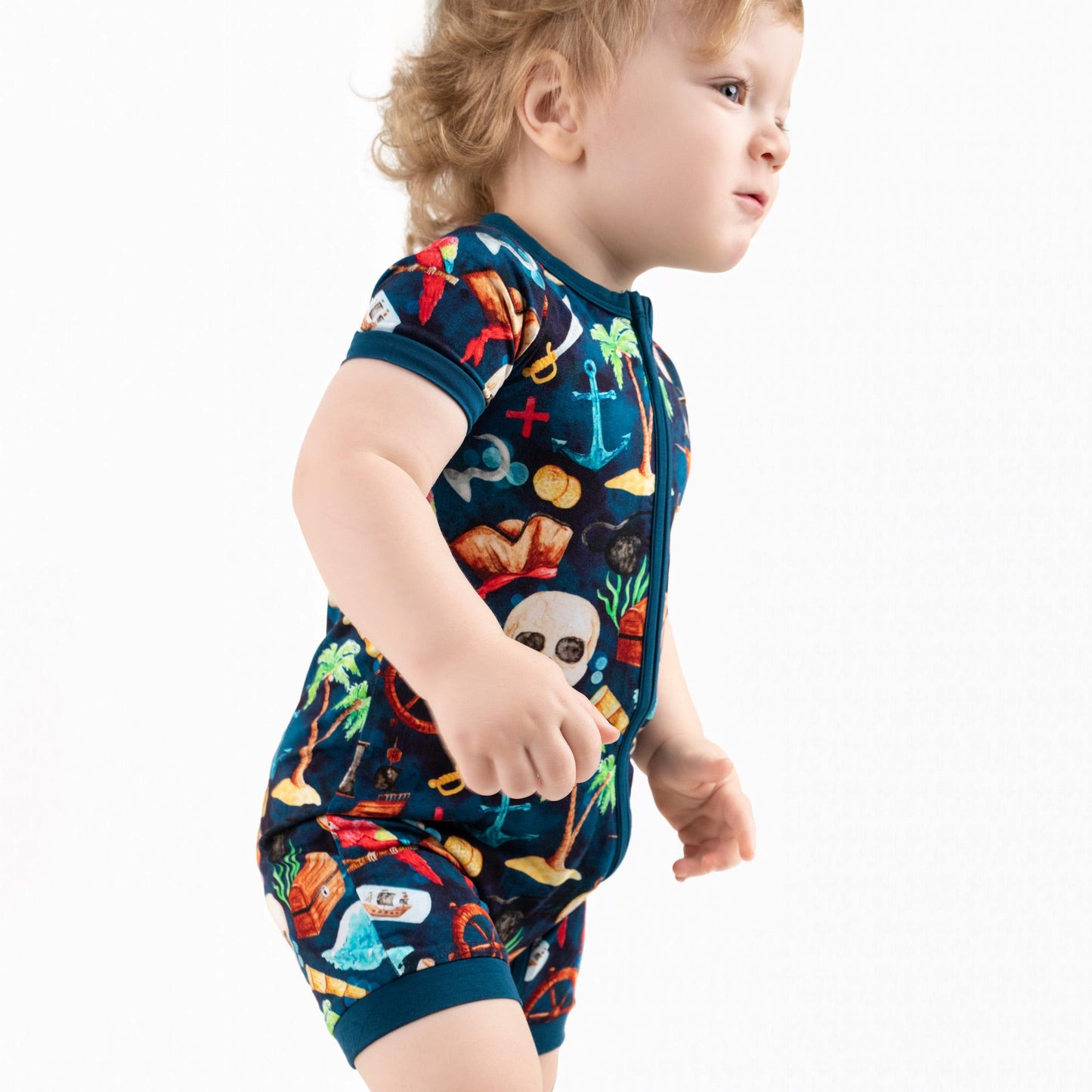 Ahoy Matey | Bamboo Shorty Romper
