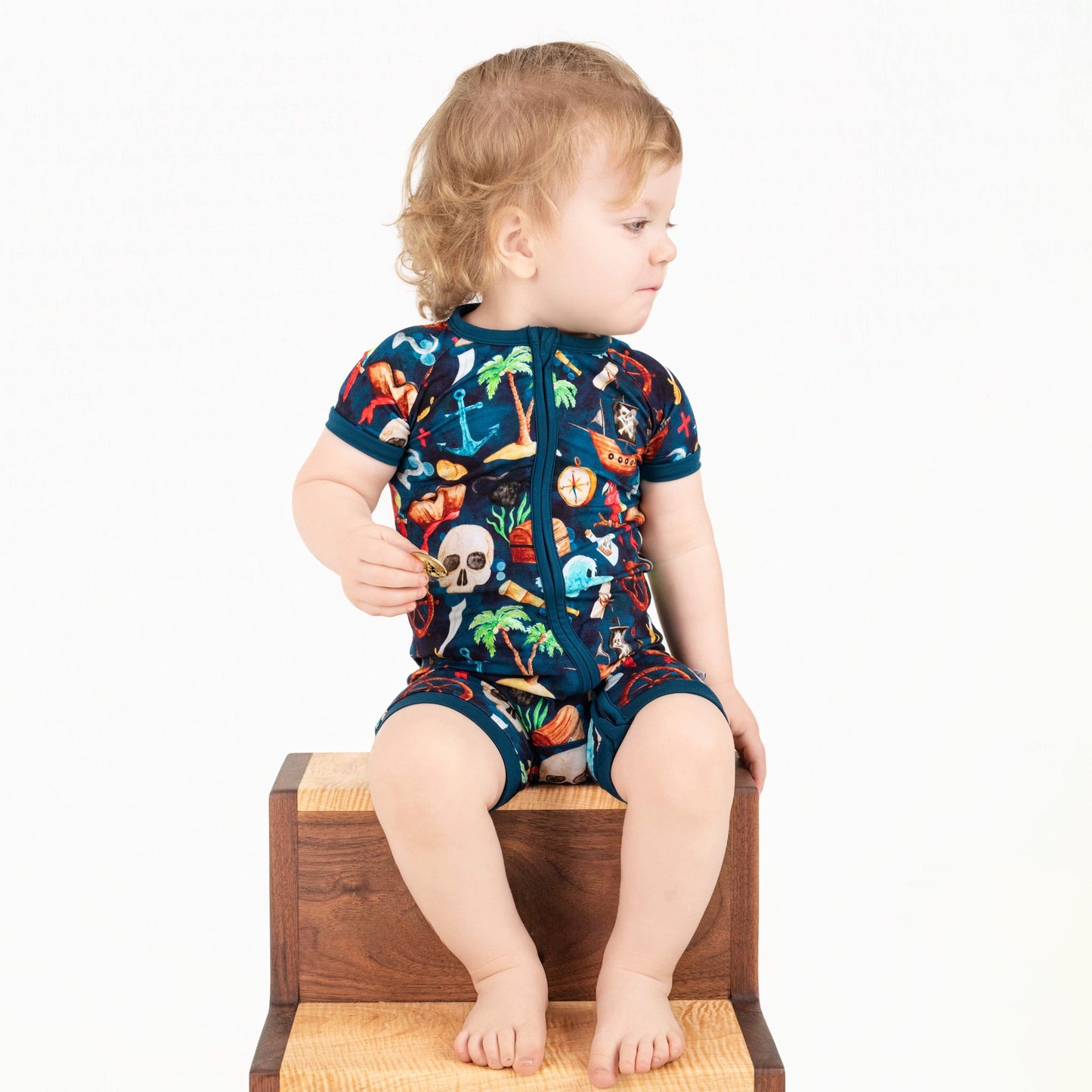 Ahoy Matey | Bamboo Shorty Romper