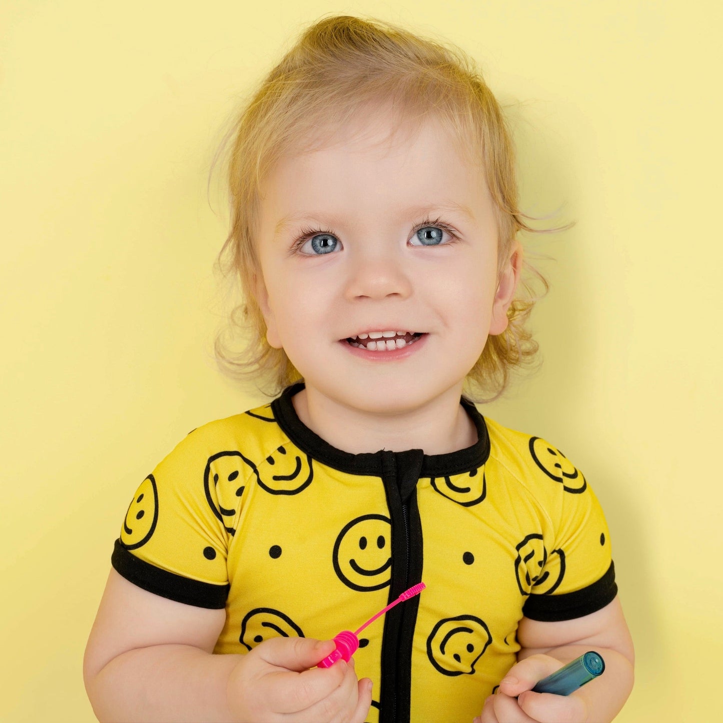 Happy Smiles | Bamboo Shorty Zipper Romper - Baby, Infant & Toddler