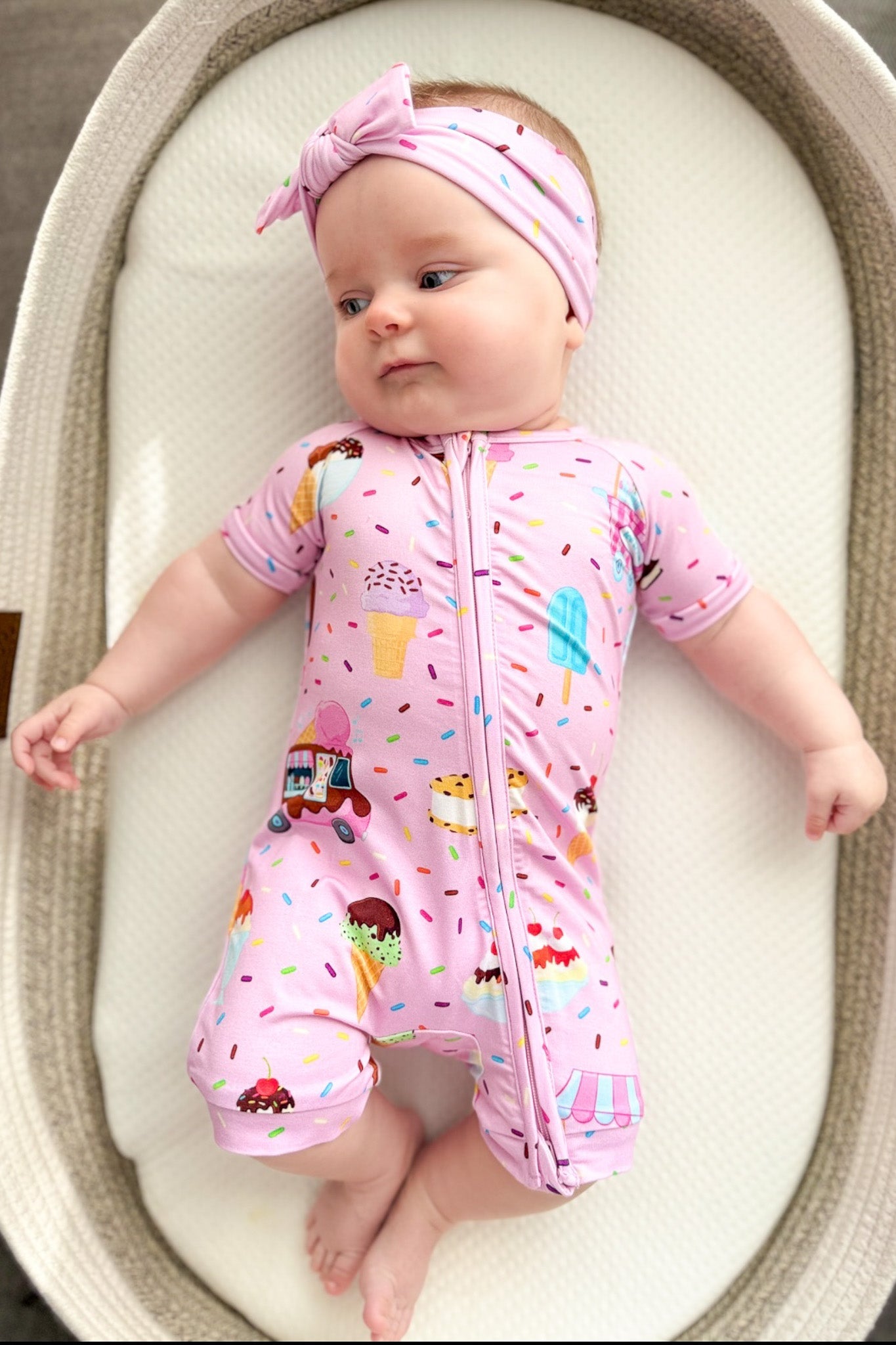 Strawberry Sprinkles | Bamboo Headband Bow