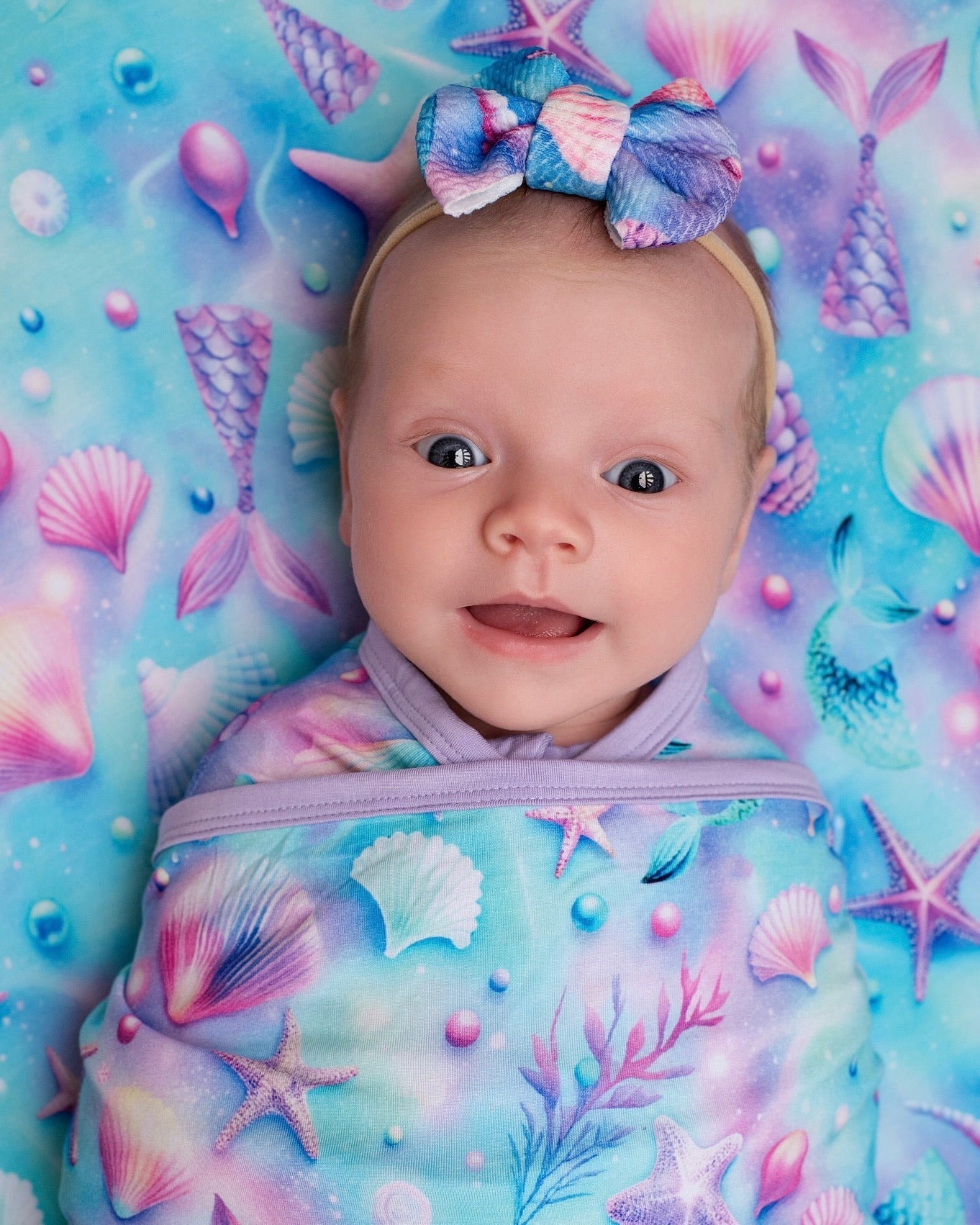 Magical Mermaid Shells | Bamboo Swaddle Blanket