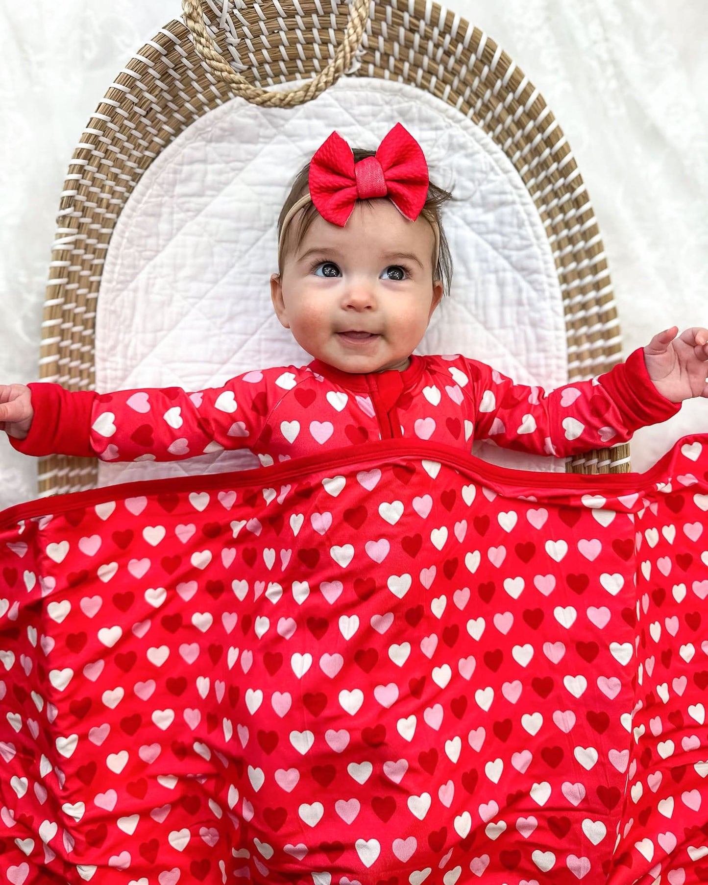 Ruby Red | Baby Girl Nylon Bow