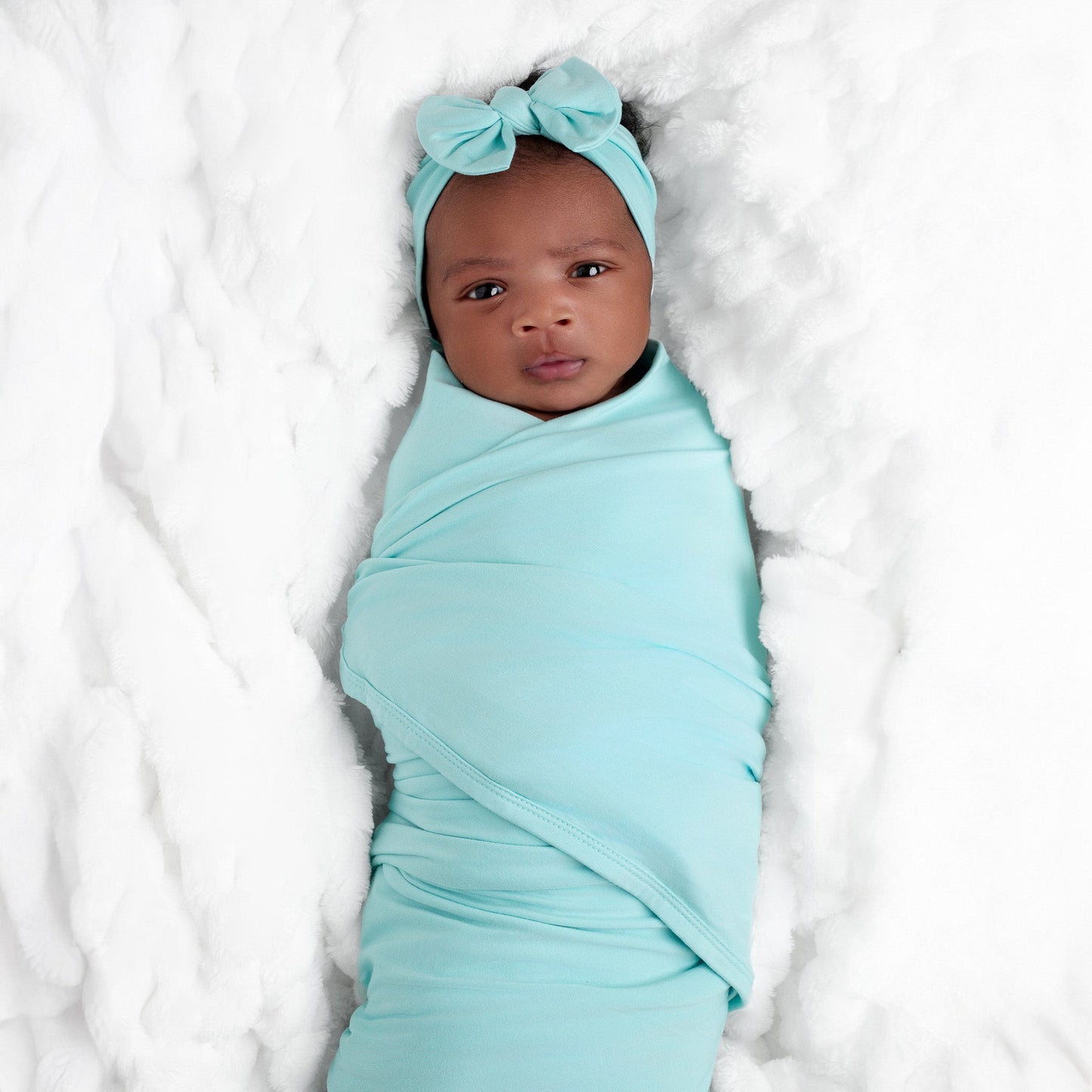 Light Aqua | Bamboo Headband Bow