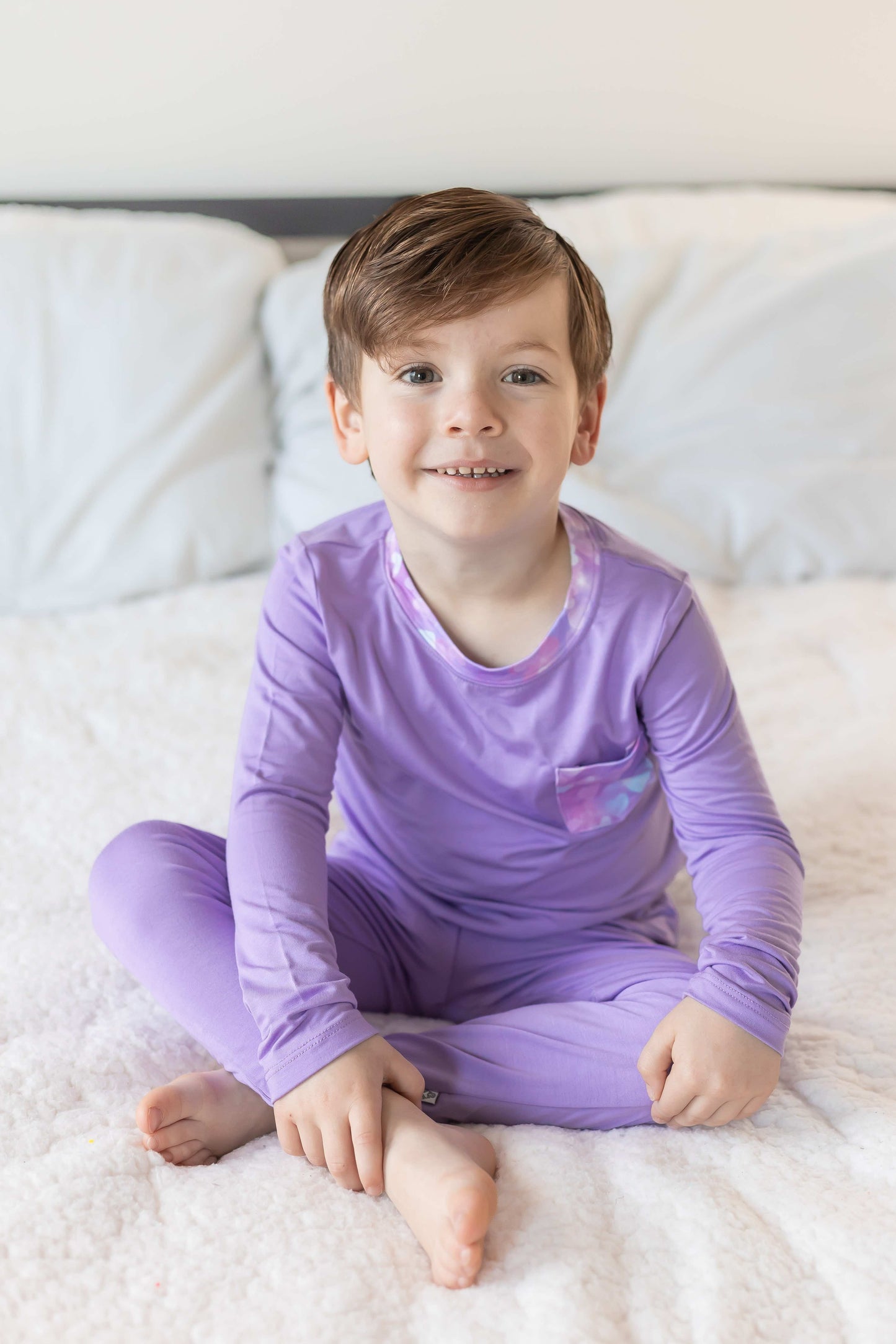 Purple | Bamboo Toddler & Kids Pocket T-Shirt