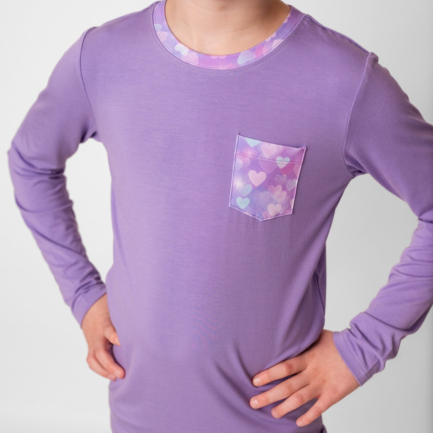 Purple | Bamboo Toddler & Kids Pocket T-Shirt