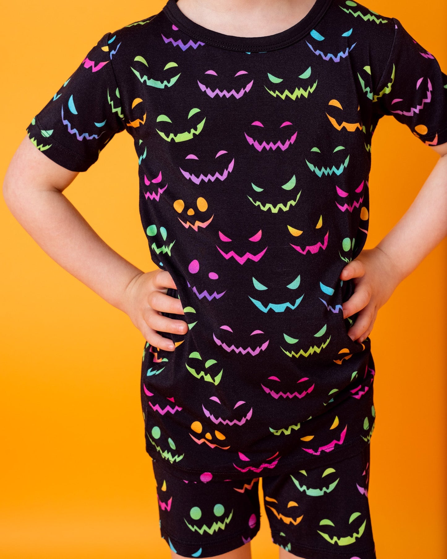 Halloween Night | Two-Piece Bamboo Short Sleeve Toddler & Kids Set