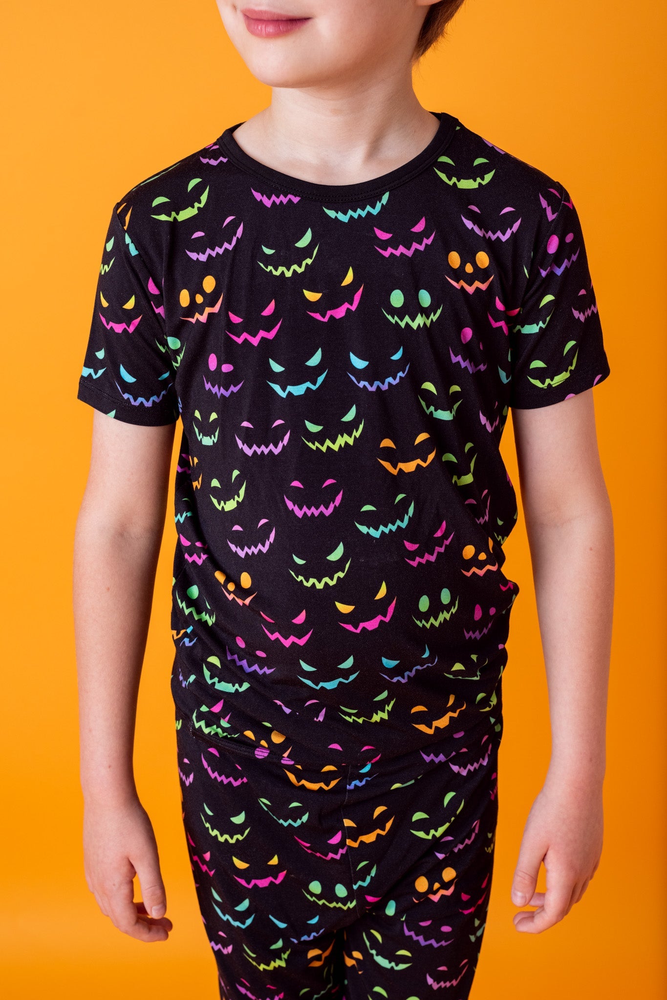 Halloween Night | Two-Piece Bamboo Short Sleeve Toddler & Kids Set