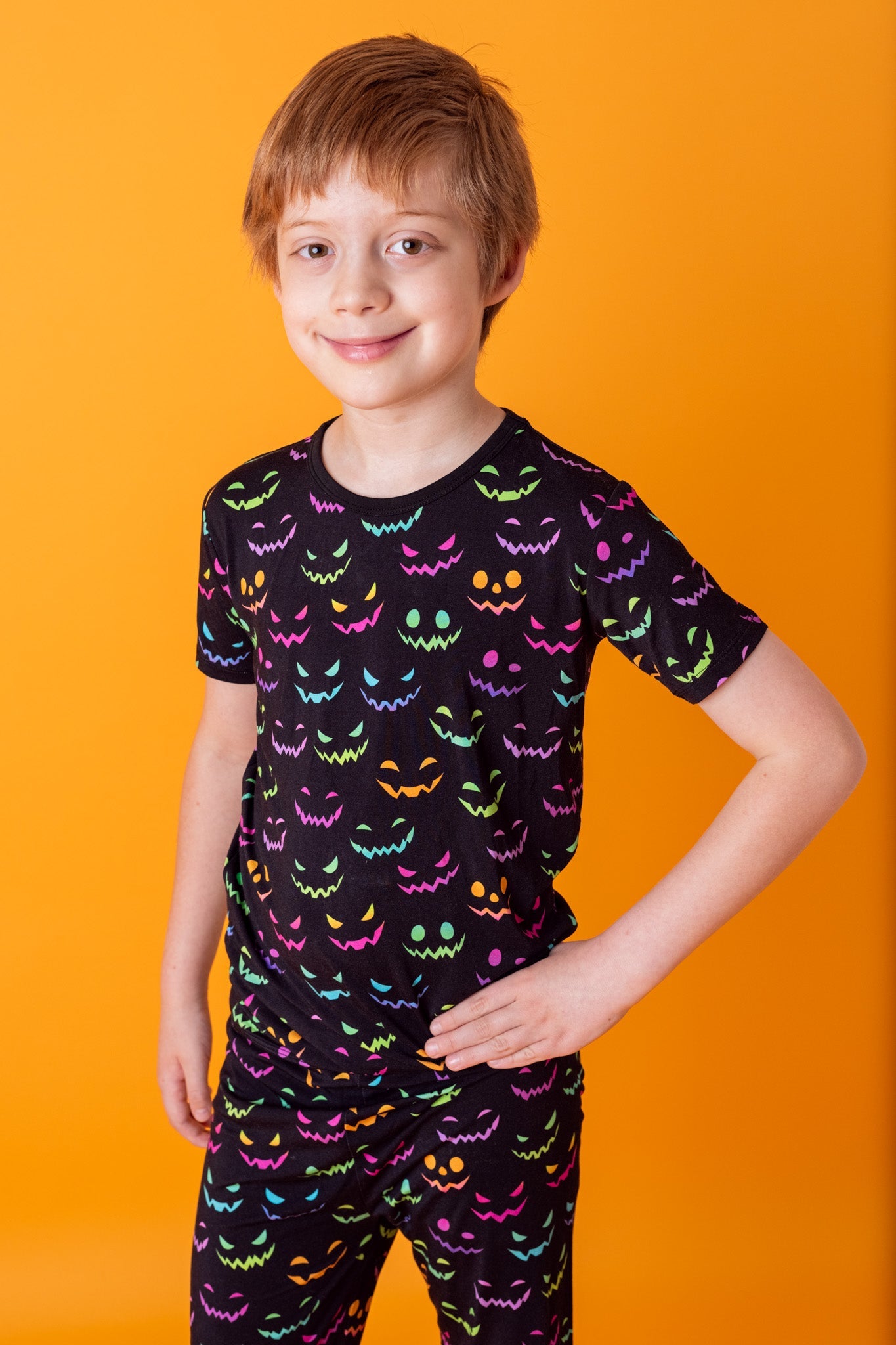 Halloween Night | Two-Piece Bamboo Short Sleeve Toddler & Kids Set