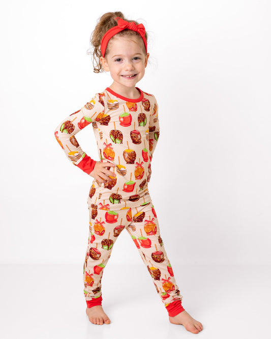 Candy Apples | Two-Piece Bamboo Long Sleeve Toddler & Kids Pajamas