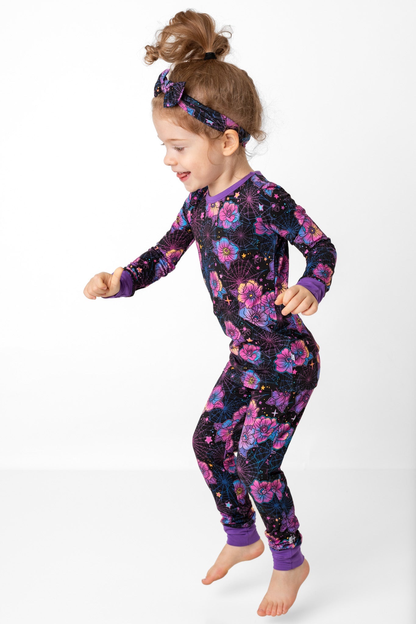 Halloween | Violet Webs | Bamboo Two-Piece Pajamas