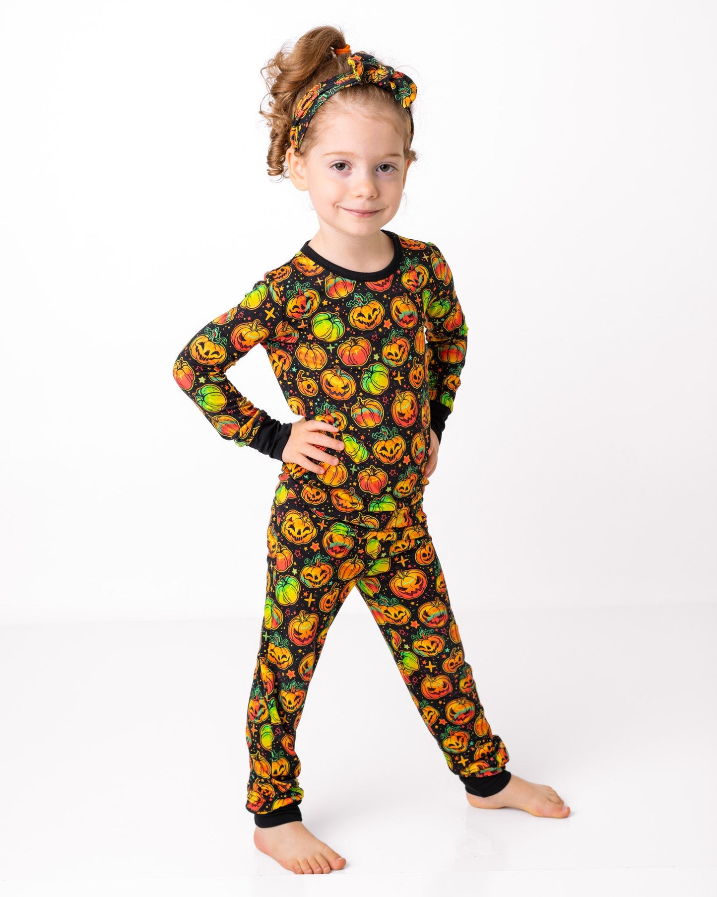 Halloween | Spooky Pumpkins | Bamboo Two-Piece Pajamas