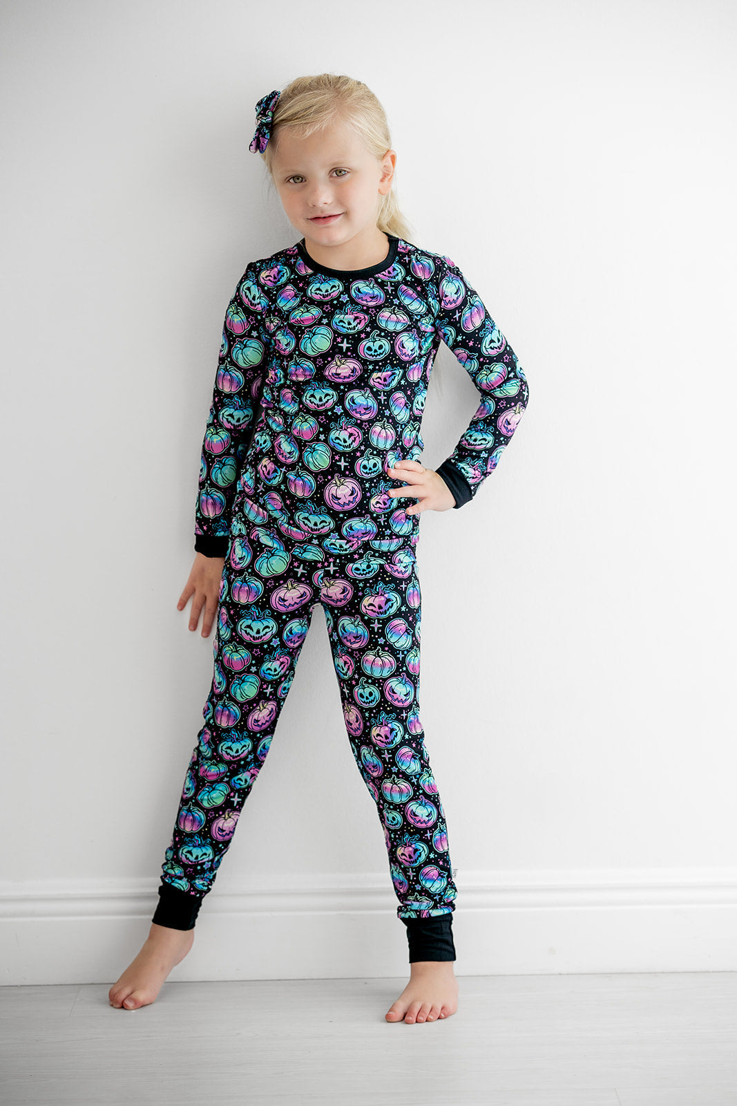 Halloween | Starlight Pumpkins | Bamboo Two-Piece Pajamas