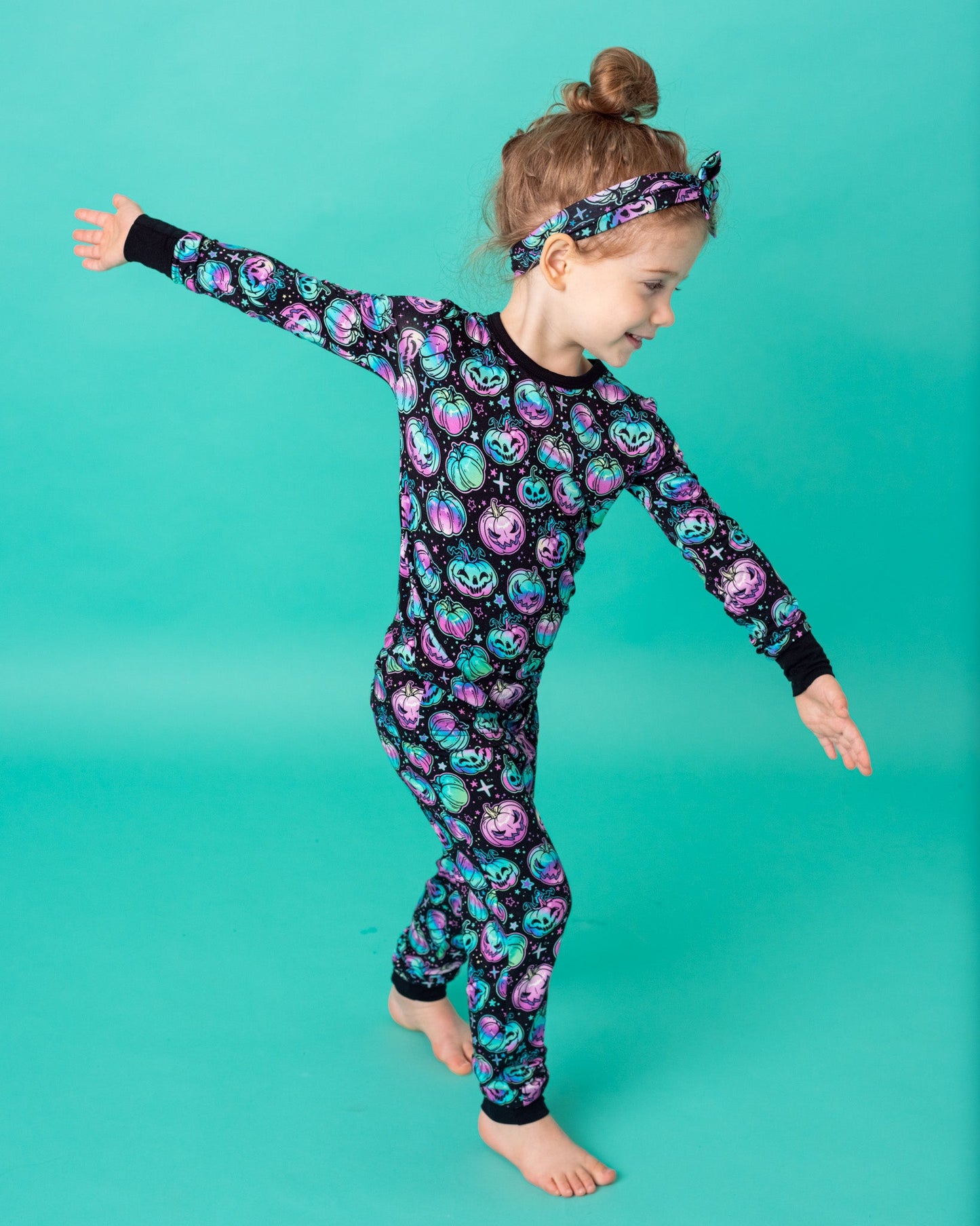 Halloween | Starlight Pumpkins | Bamboo Two-Piece Pajamas