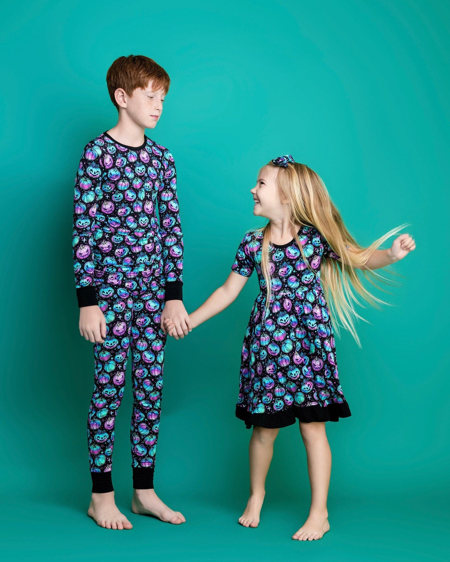 Halloween | Starlight Pumpkins | Bamboo Two-Piece Pajamas