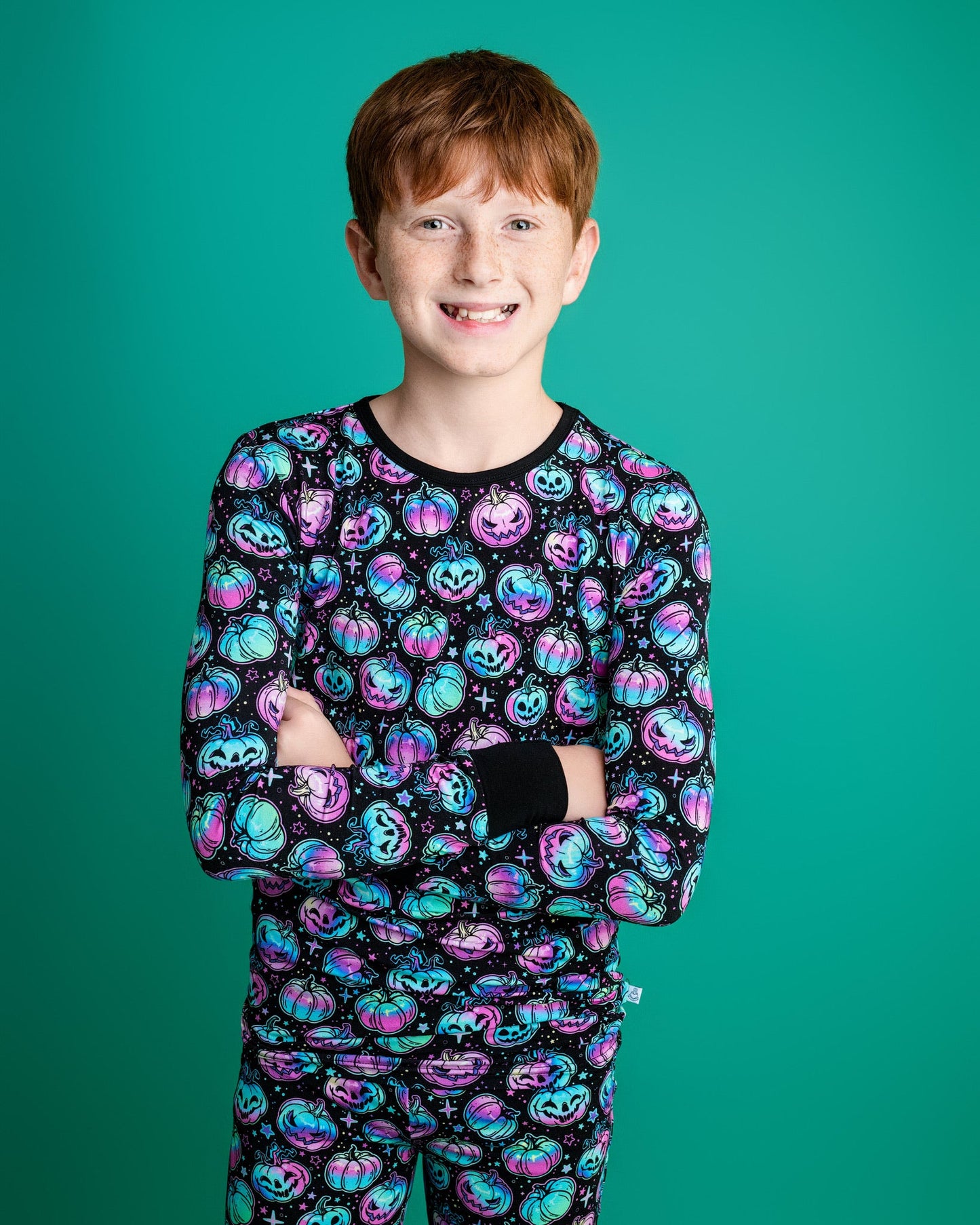 Halloween | Starlight Pumpkins | Bamboo Two-Piece Pajamas