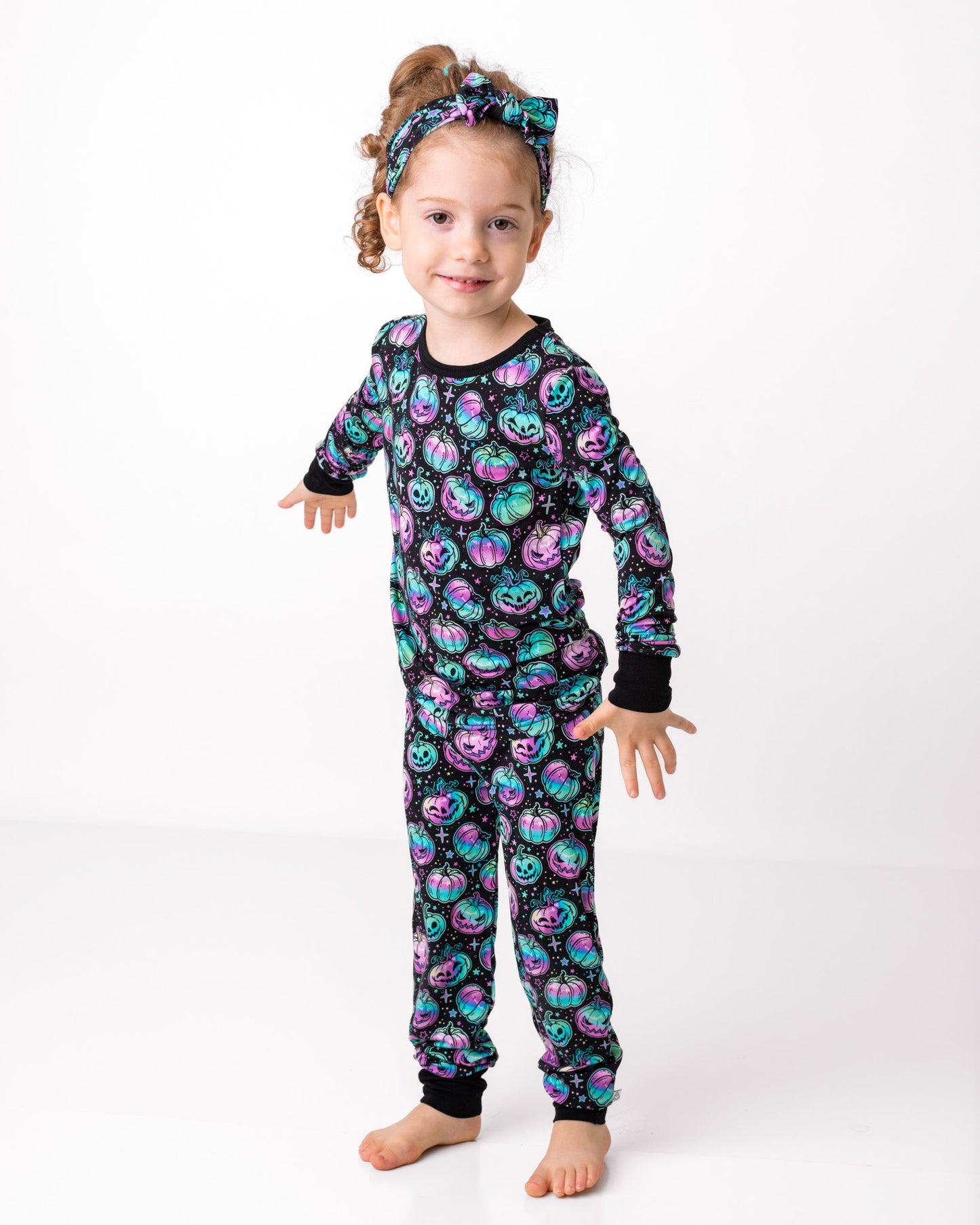 Halloween | Starlight Pumpkins | Bamboo Two-Piece Pajamas