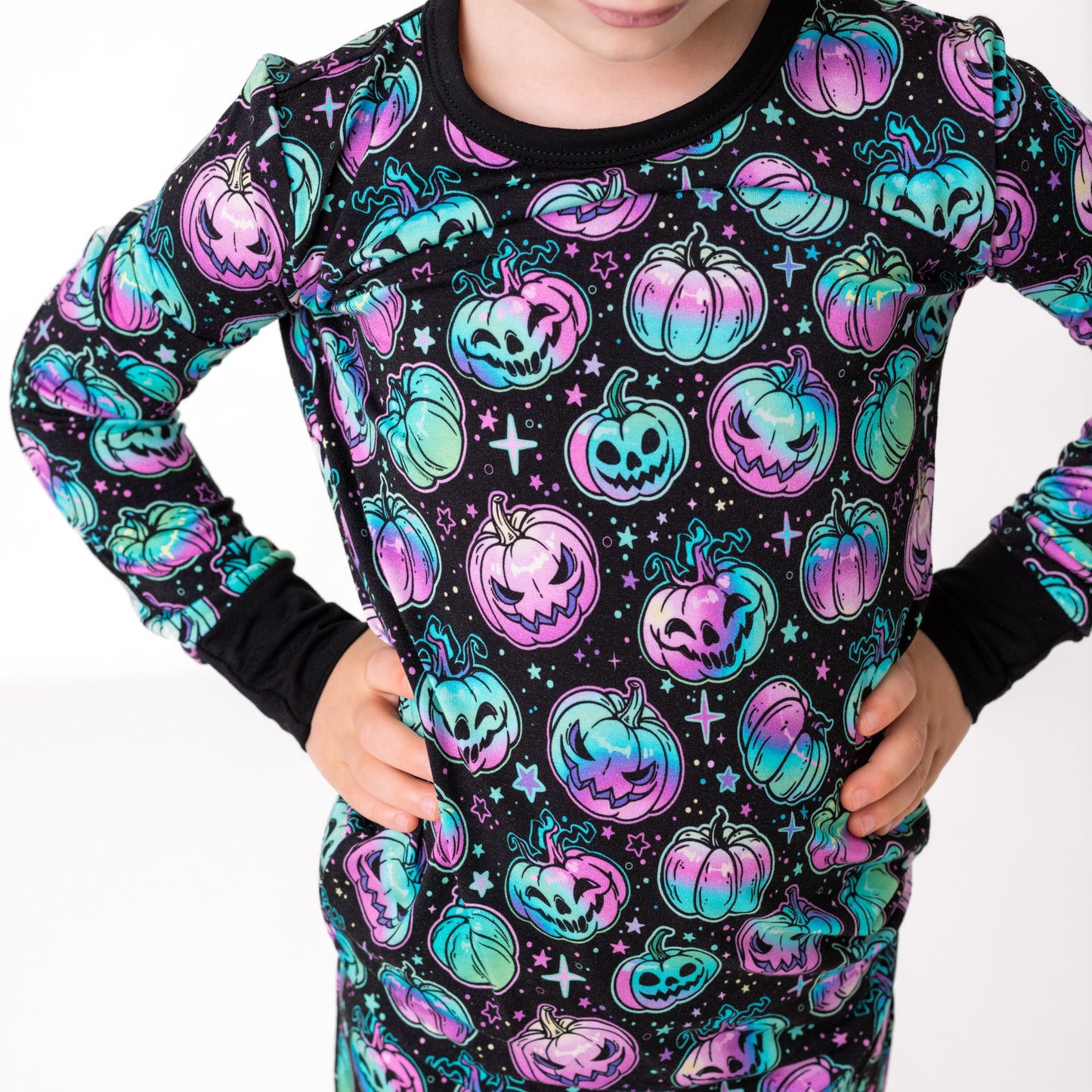Halloween | Starlight Pumpkins | Bamboo Two-Piece Pajamas