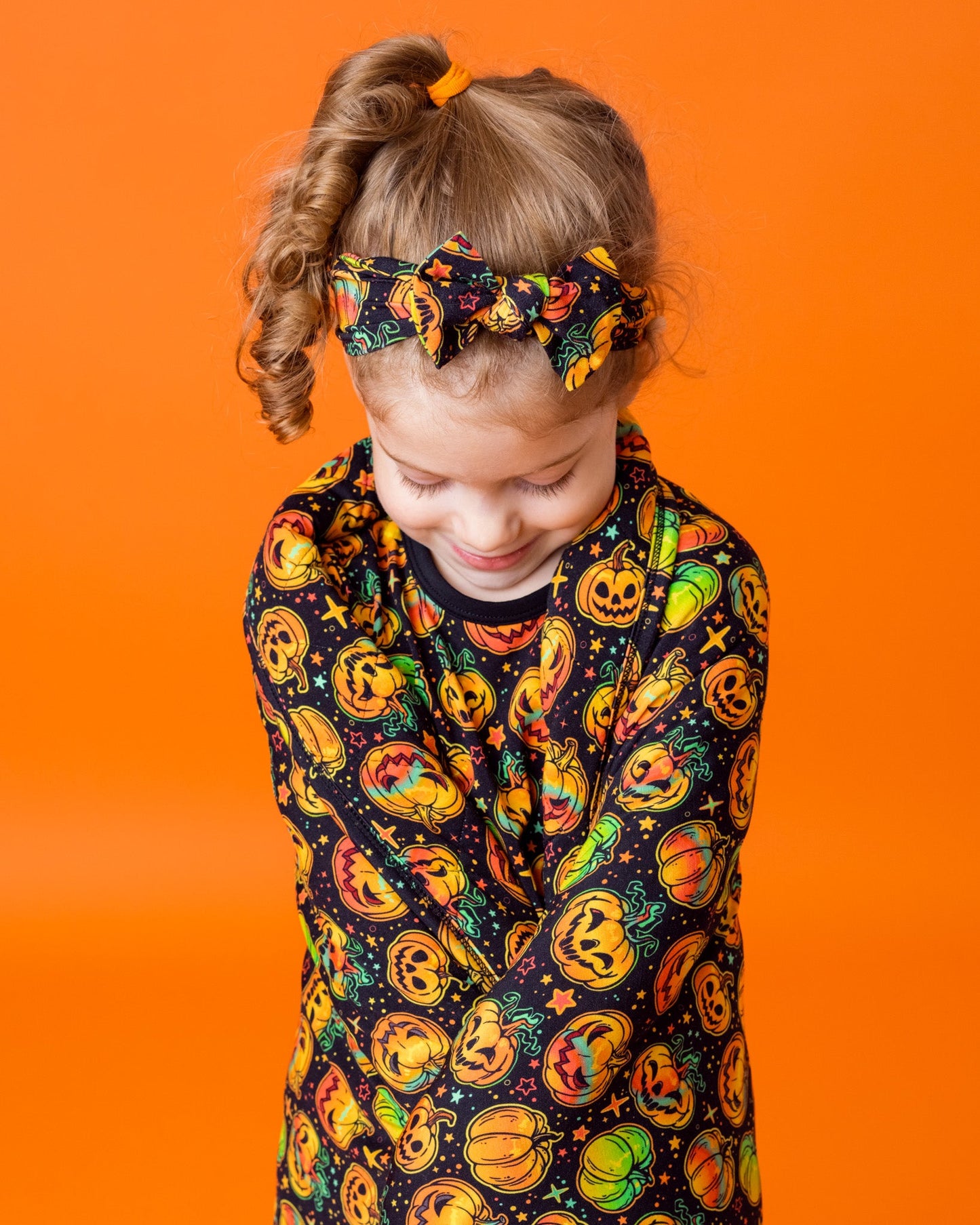 Halloween | Spooky Pumpkins | Quilted Bamboo Toddler Blanket