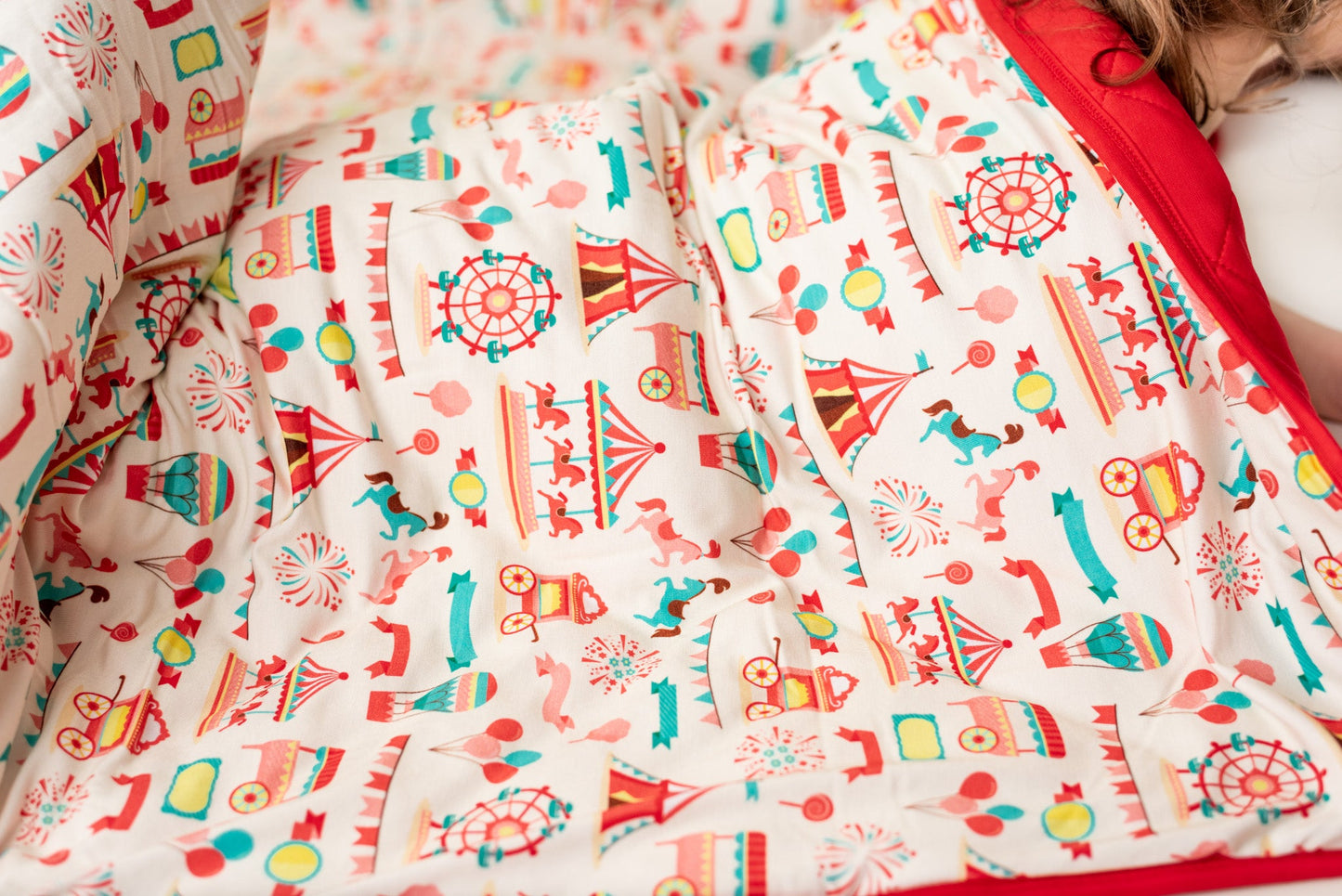 Classic Carnival | Bamboo Quilted Toddler Blanket