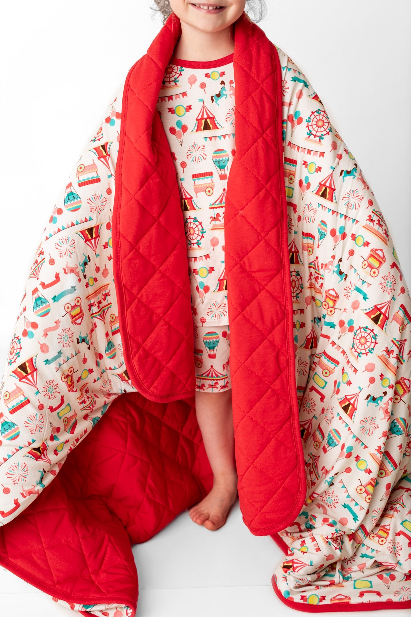 Classic Carnival | Bamboo Quilted Toddler Blanket