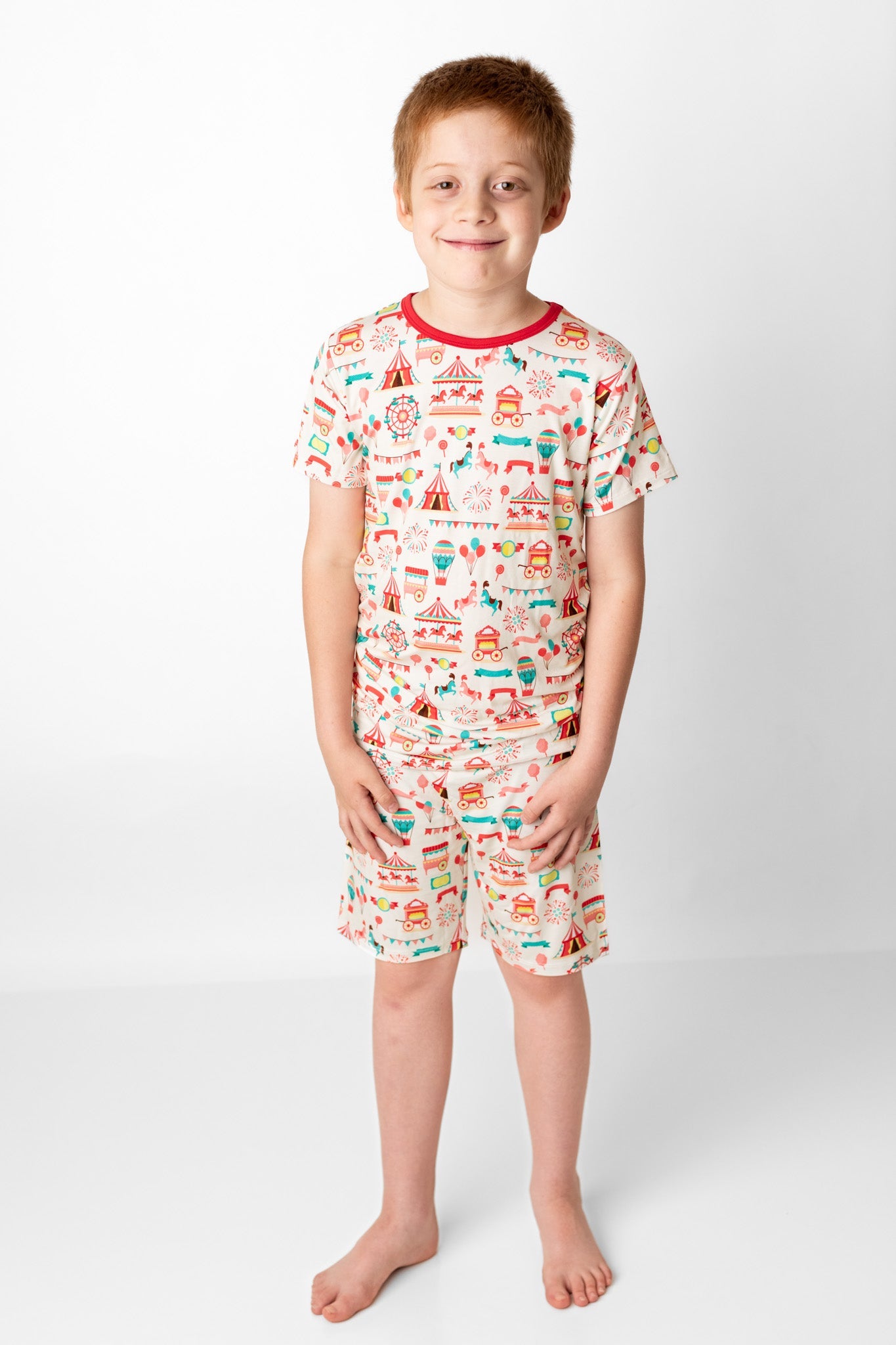 Classic Carnival | Two-Piece Bamboo Short Sleeve Toddler & Kids Set
