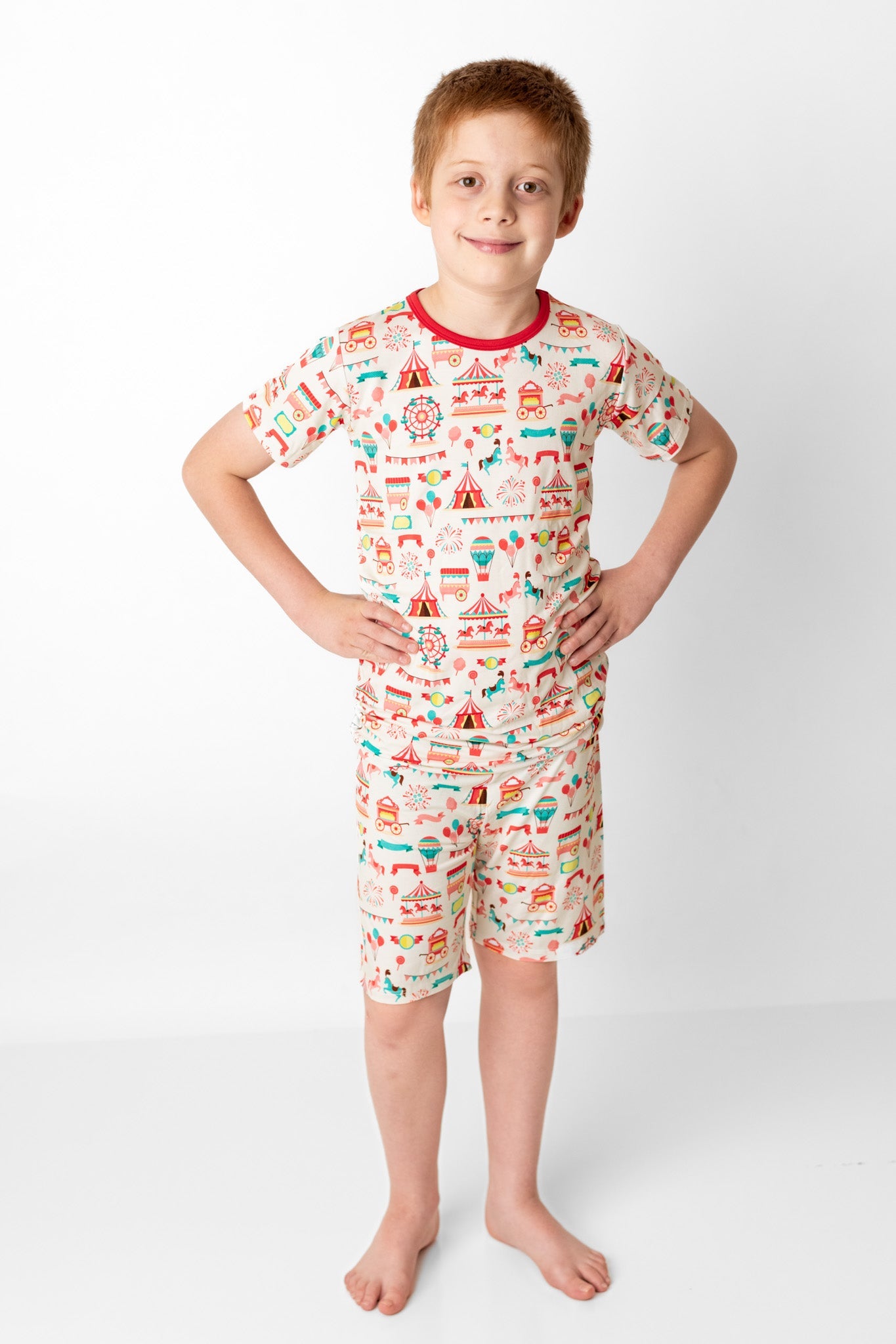 Classic Carnival | Two-Piece Bamboo Short Sleeve Toddler & Kids Set