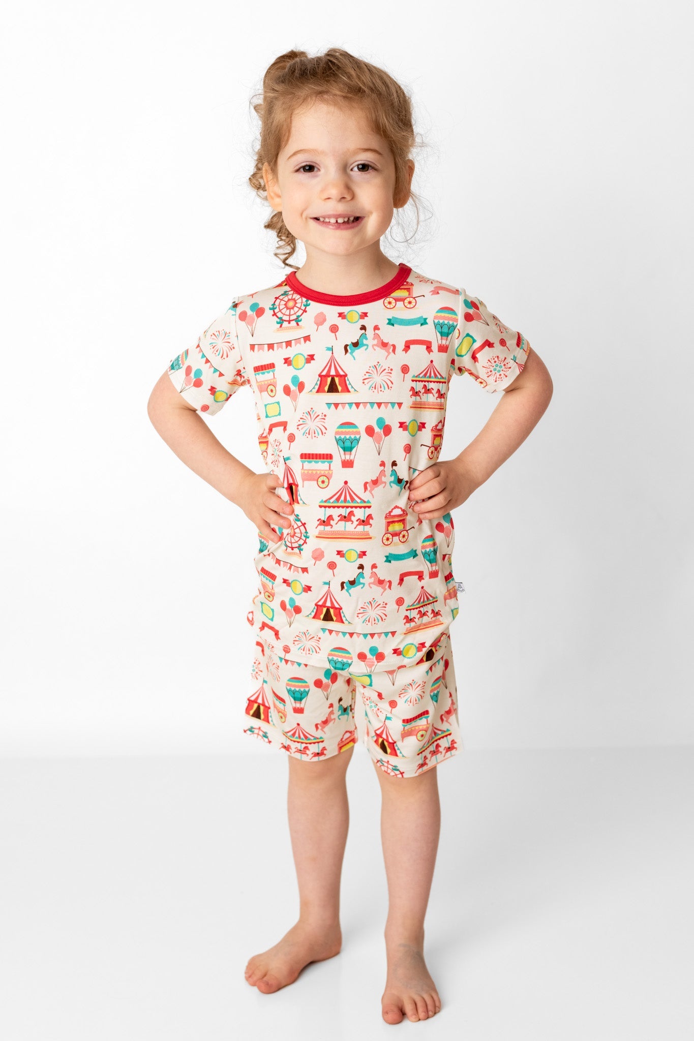 Classic Carnival | Two-Piece Bamboo Short Sleeve Toddler & Kids Set