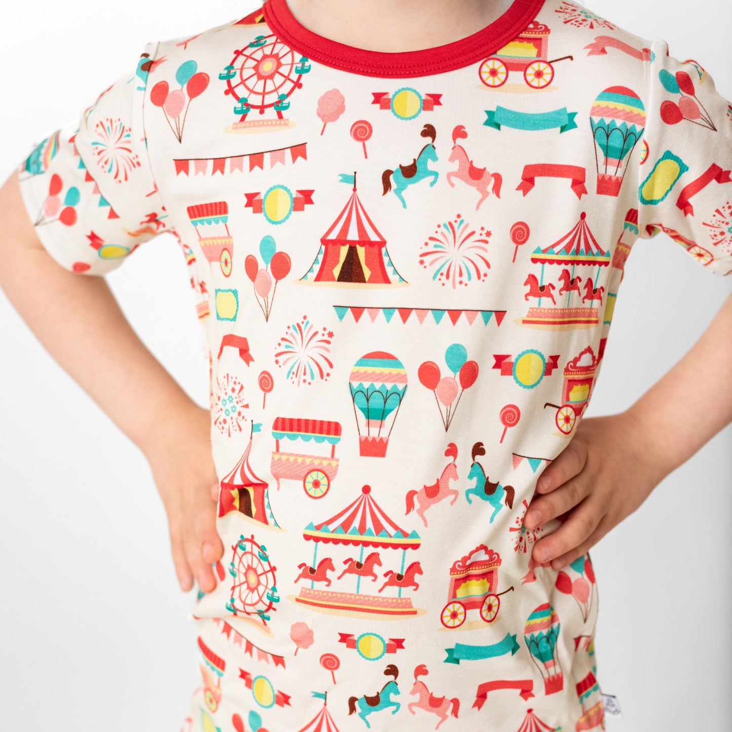 Classic Carnival | Two-Piece Bamboo Short Sleeve Toddler & Kids Set