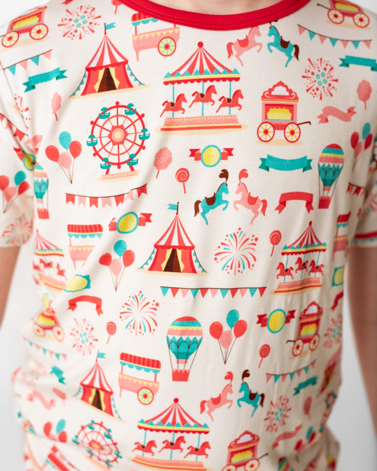 Classic Carnival | Two-Piece Bamboo Short Sleeve Toddler & Kids Set