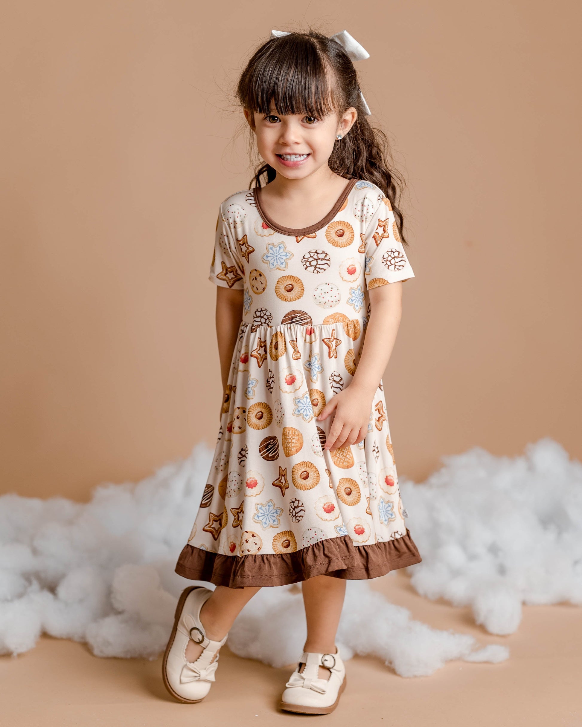 Christmas | Cookie Swap | Bamboo Ruffle Twirl Dress The Prissy Pelican Christmas | Cookie Swap | Bamboo Ruffle Twirl Dress The Prissy Pelican