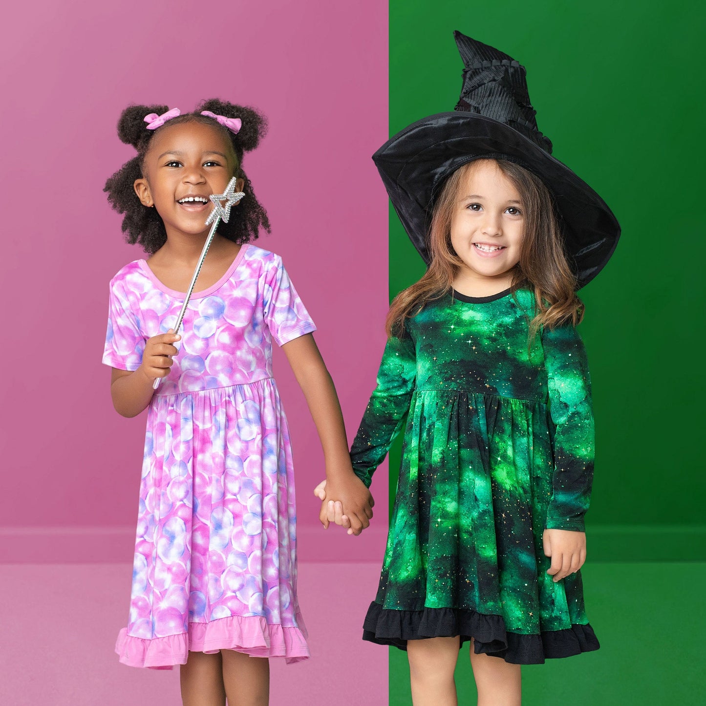 Wicked Cute | Bubbles | Bamboo Ruffle Twirl Dress & Shorts