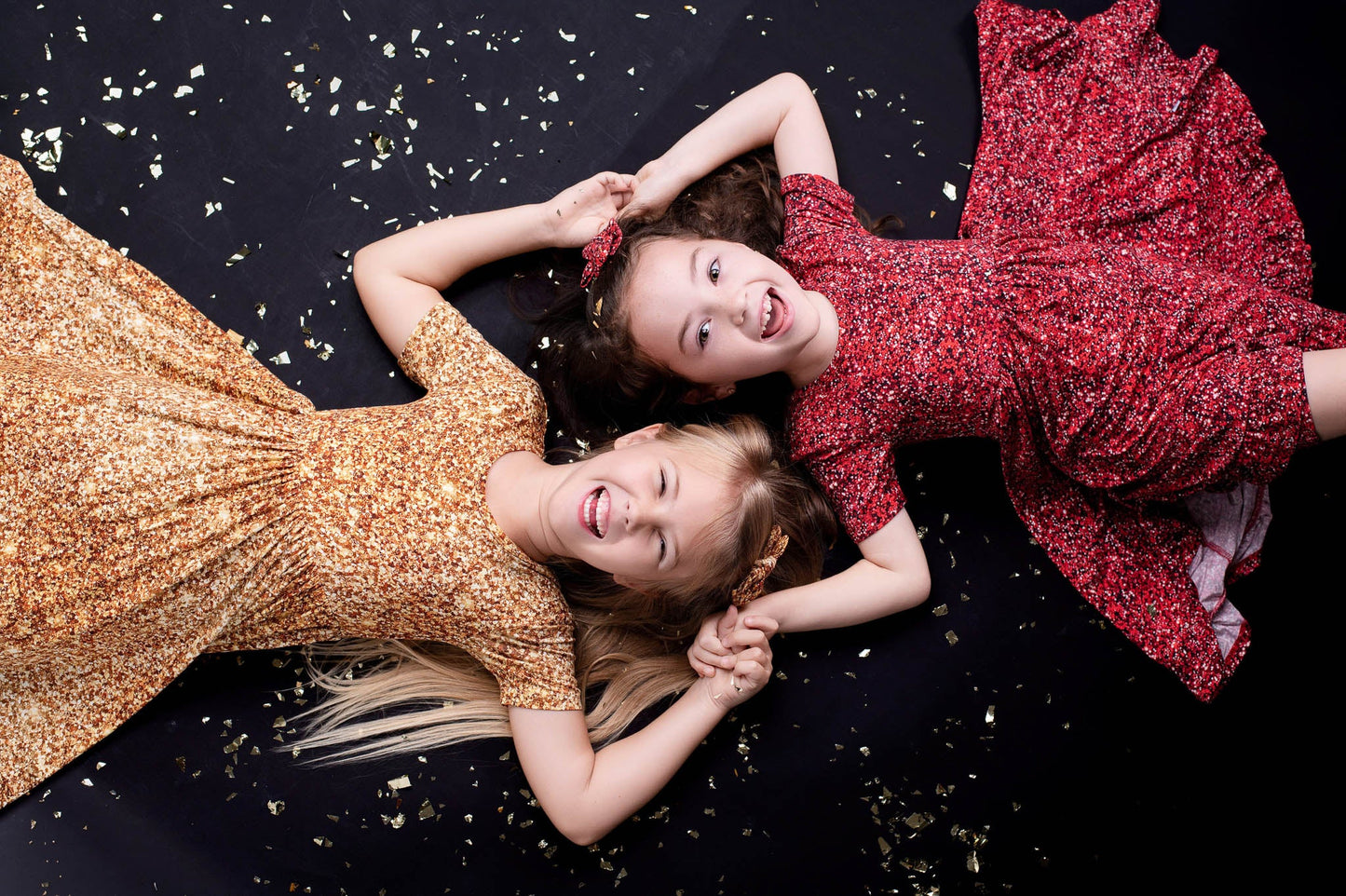 Ruby Shimmer | Toddler Bamboo Clip on Bow