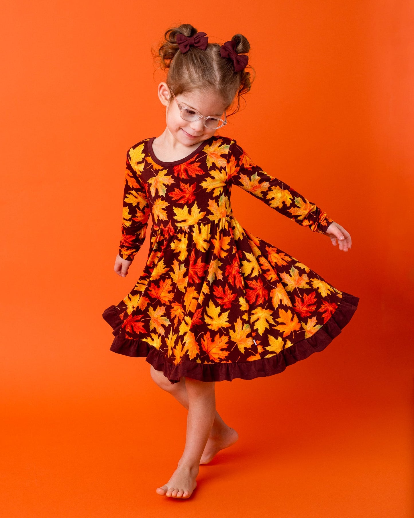 Ember | Bamboo Pigtail Clip on Bow Set