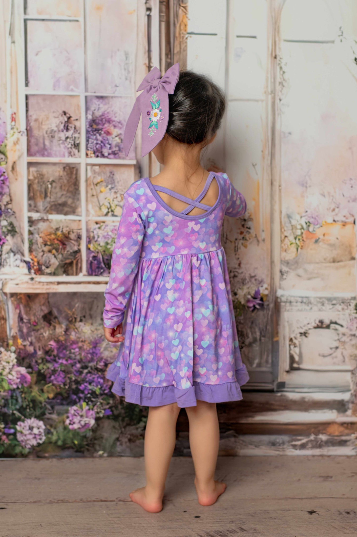 Hearts | Bamboo Ruffle Twirl Dress