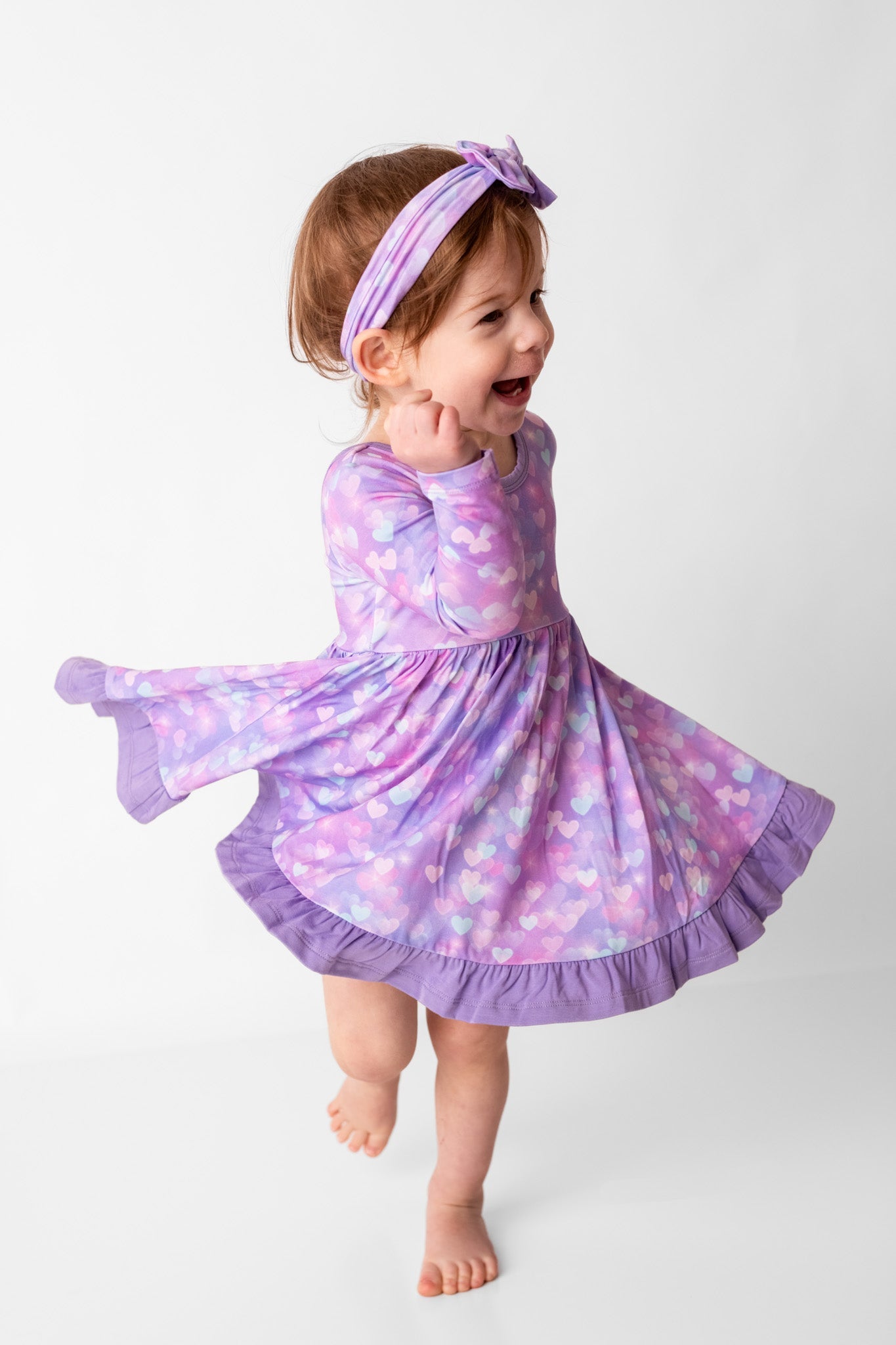 Hearts | Bamboo Ruffle Twirl Dress