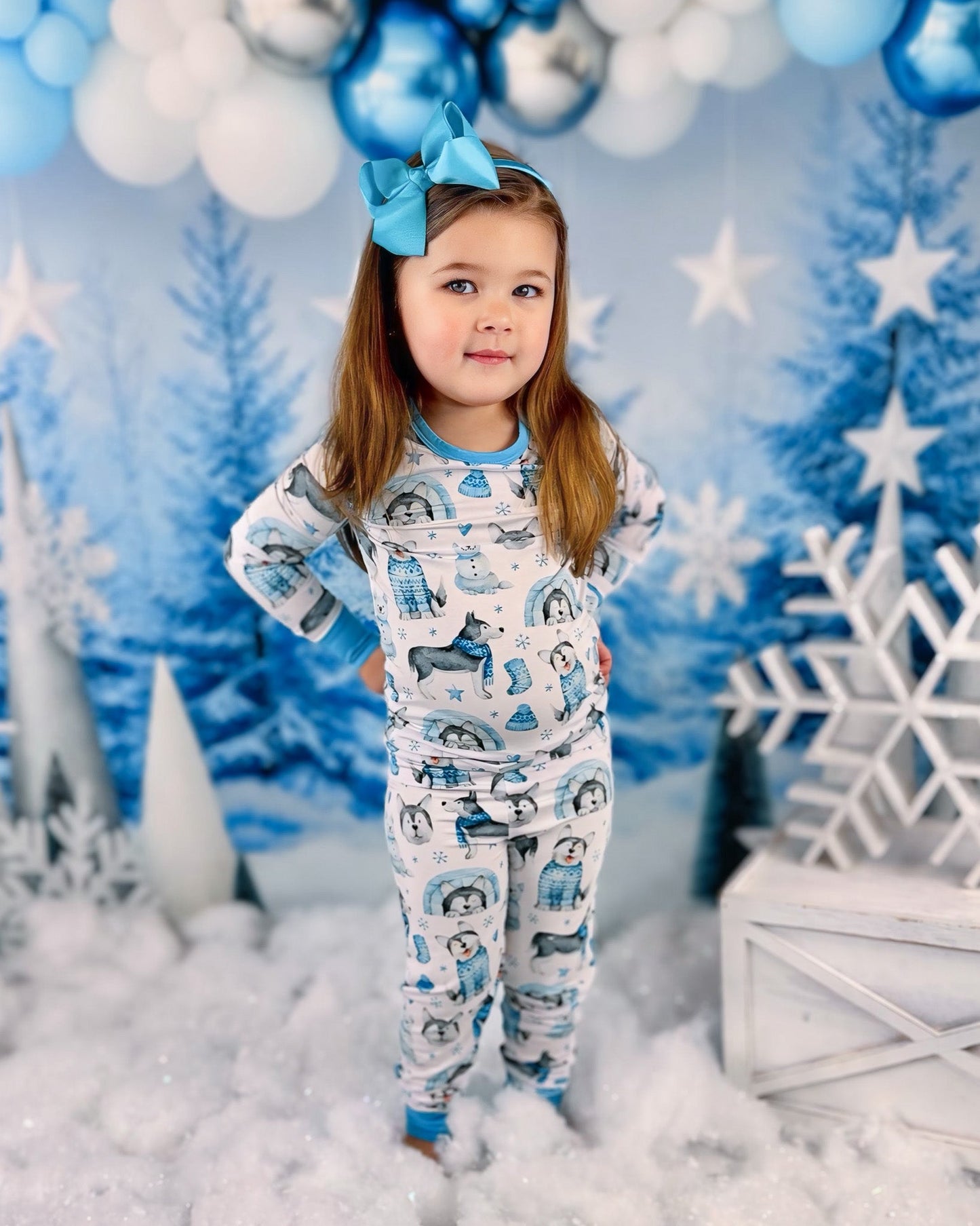 Arctic Huskies | Bamboo Two-Piece Pajamas