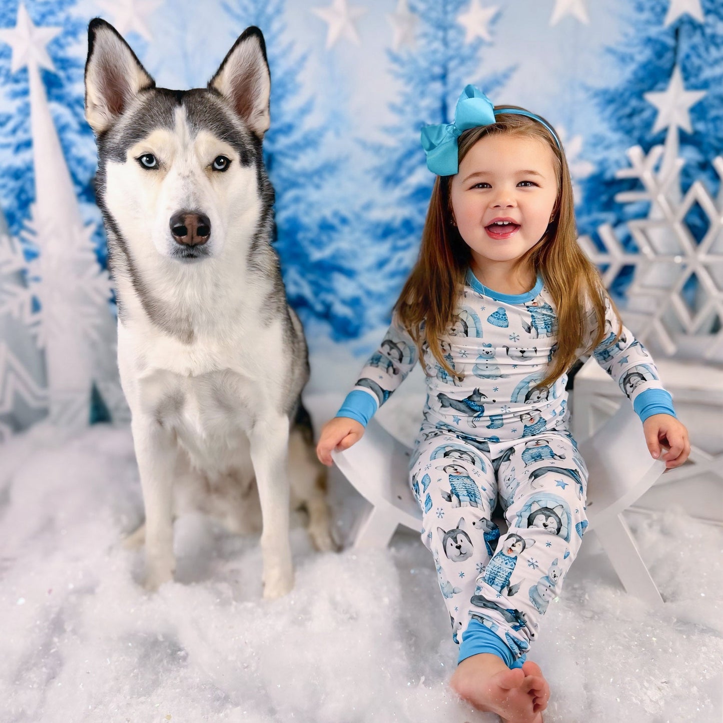 Arctic Huskies | Bamboo Two-Piece Pajamas