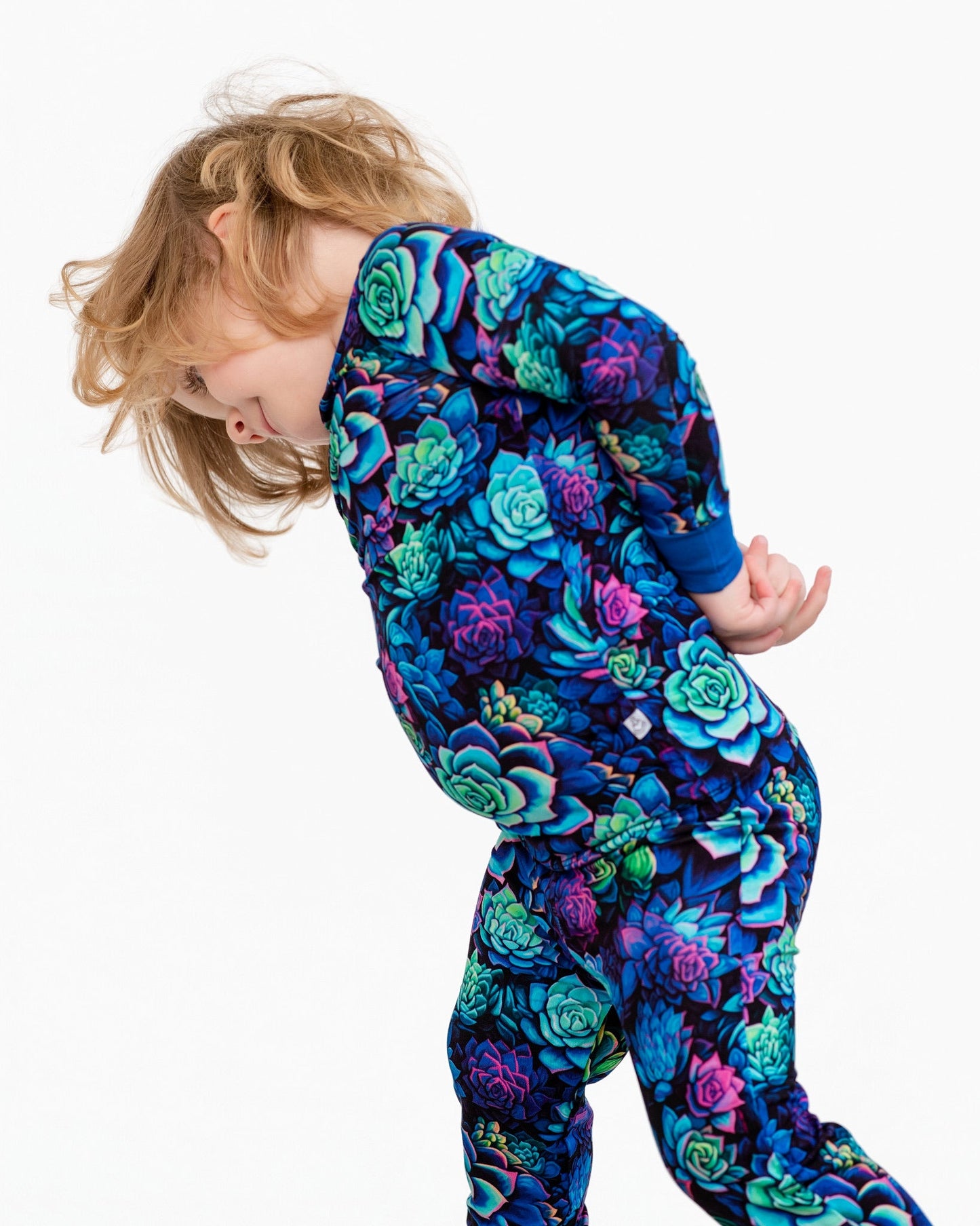 Electric Succulents | Bamboo Two-Piece Pajamas