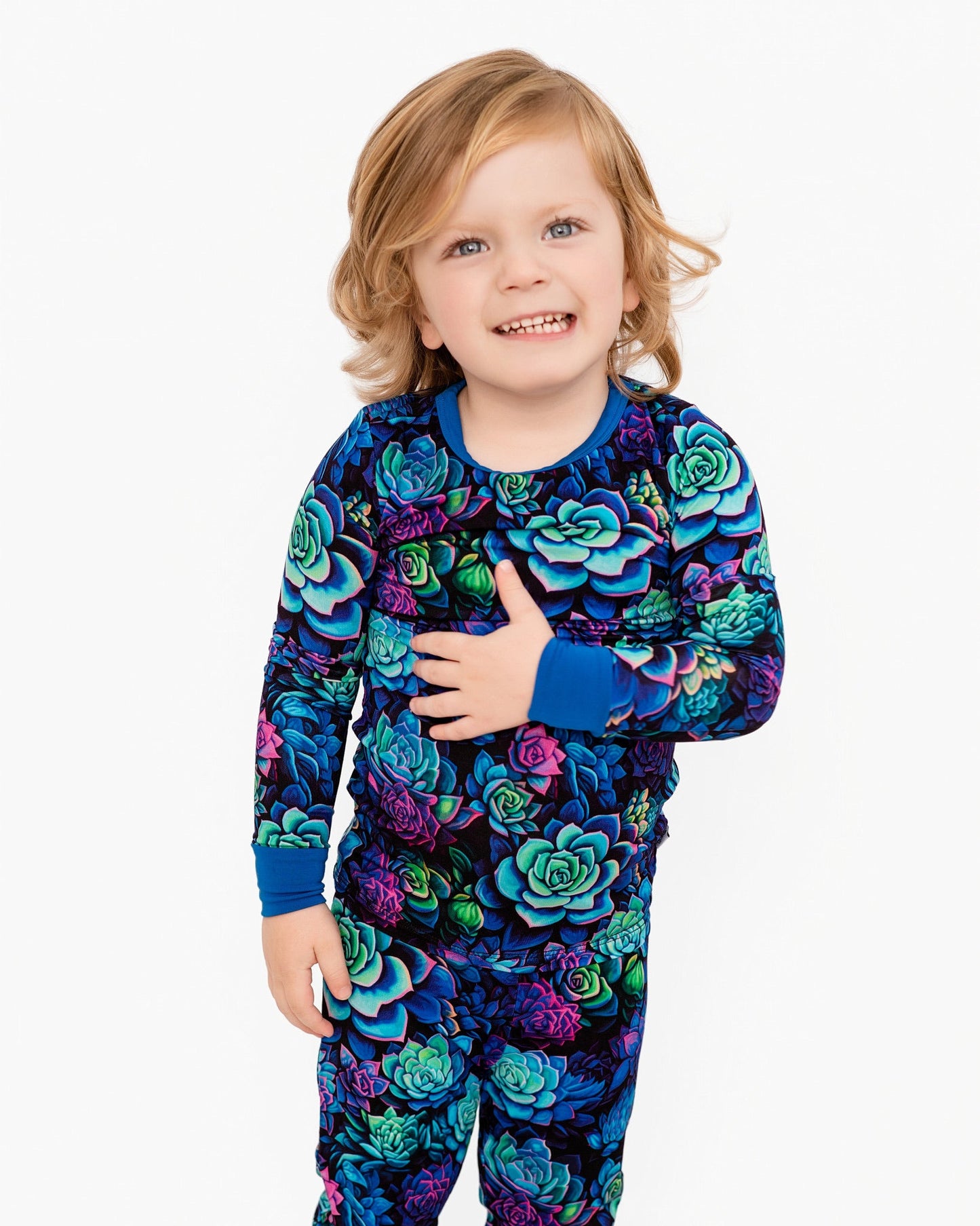 Electric Succulents | Bamboo Two-Piece Pajamas