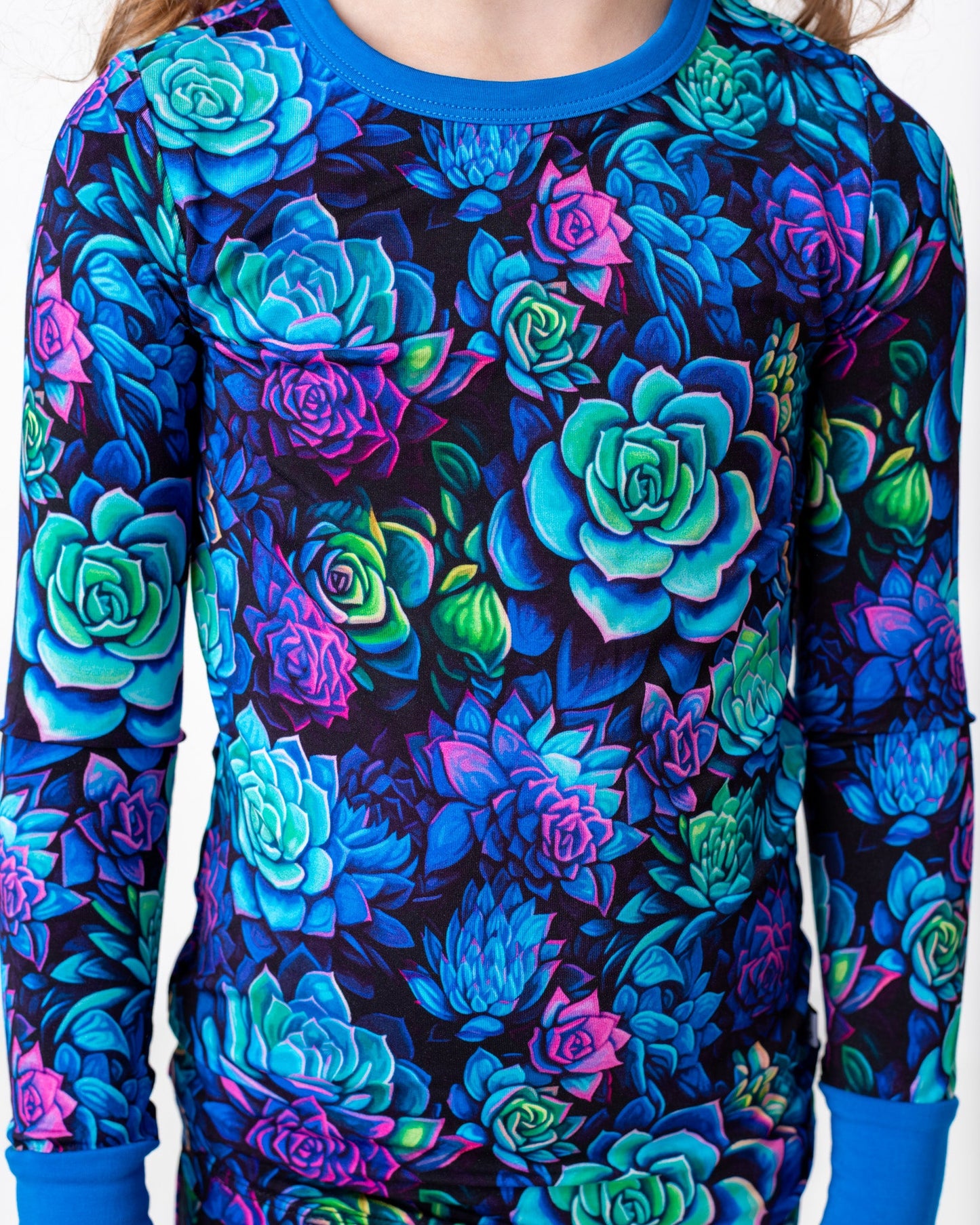 Electric Succulents | Bamboo Two-Piece Pajamas