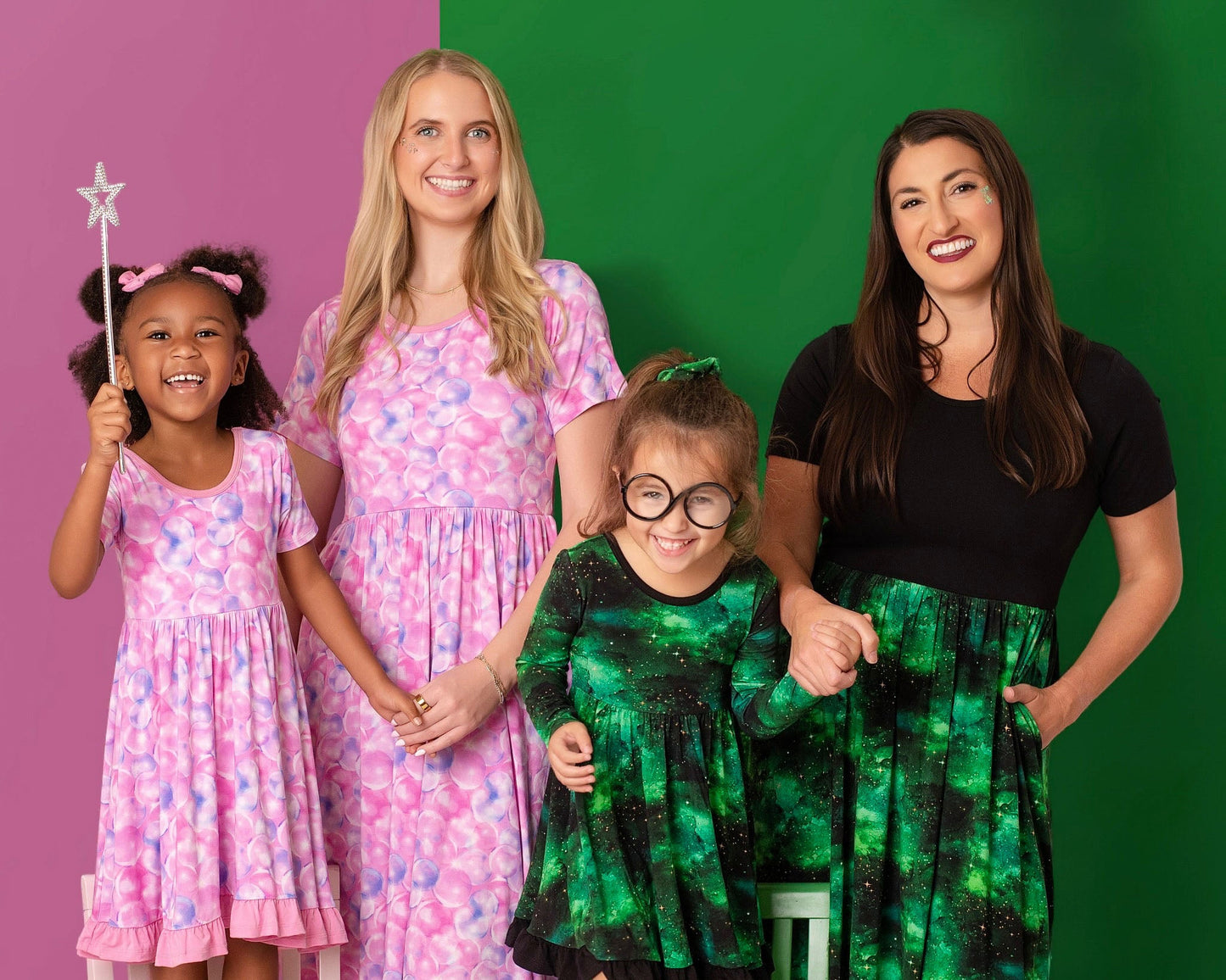 Wicked Cute | Bubbles | Bamboo Ruffle Twirl Dress & Shorts