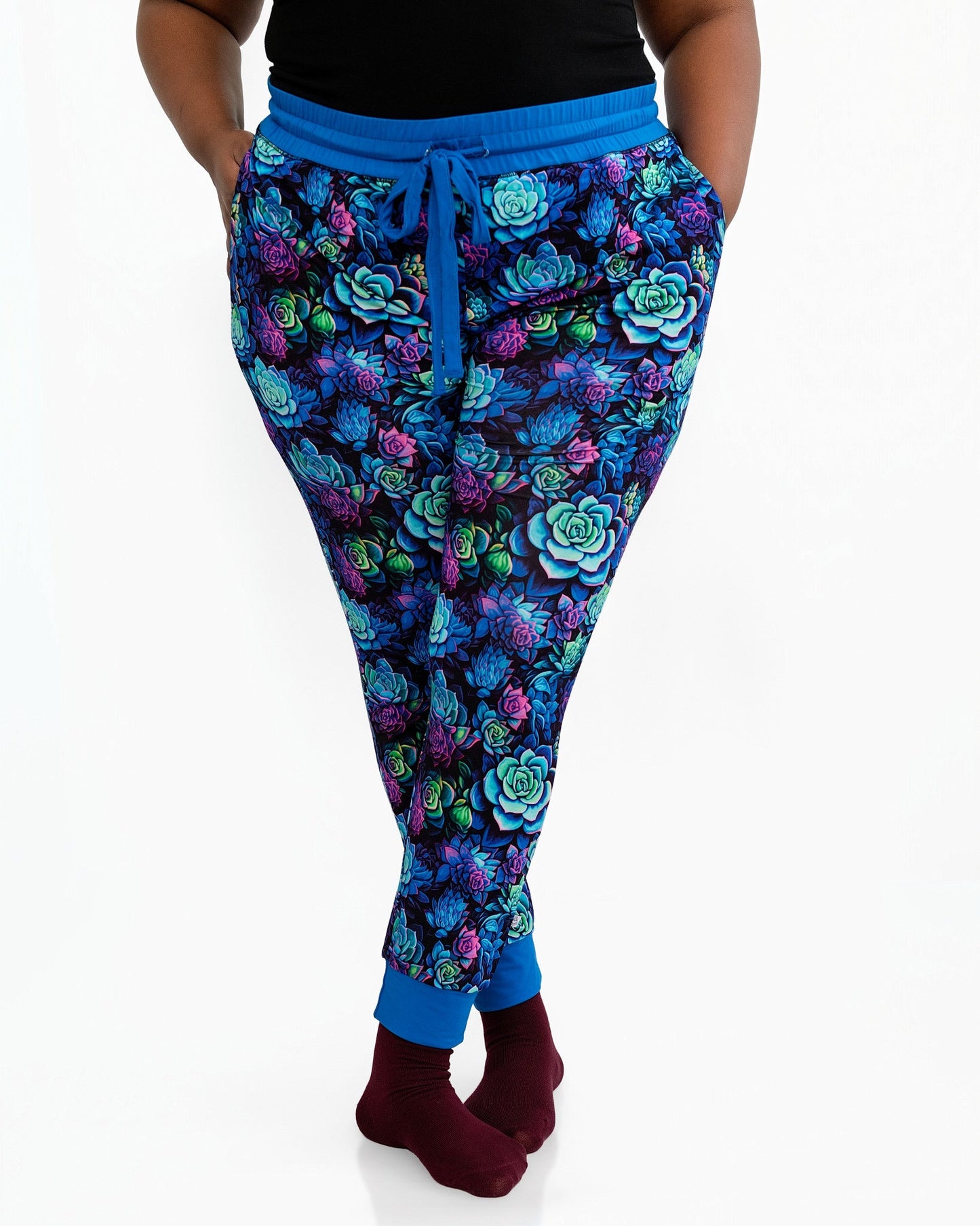 Electric Succulents | Women’s Bamboo Joggers