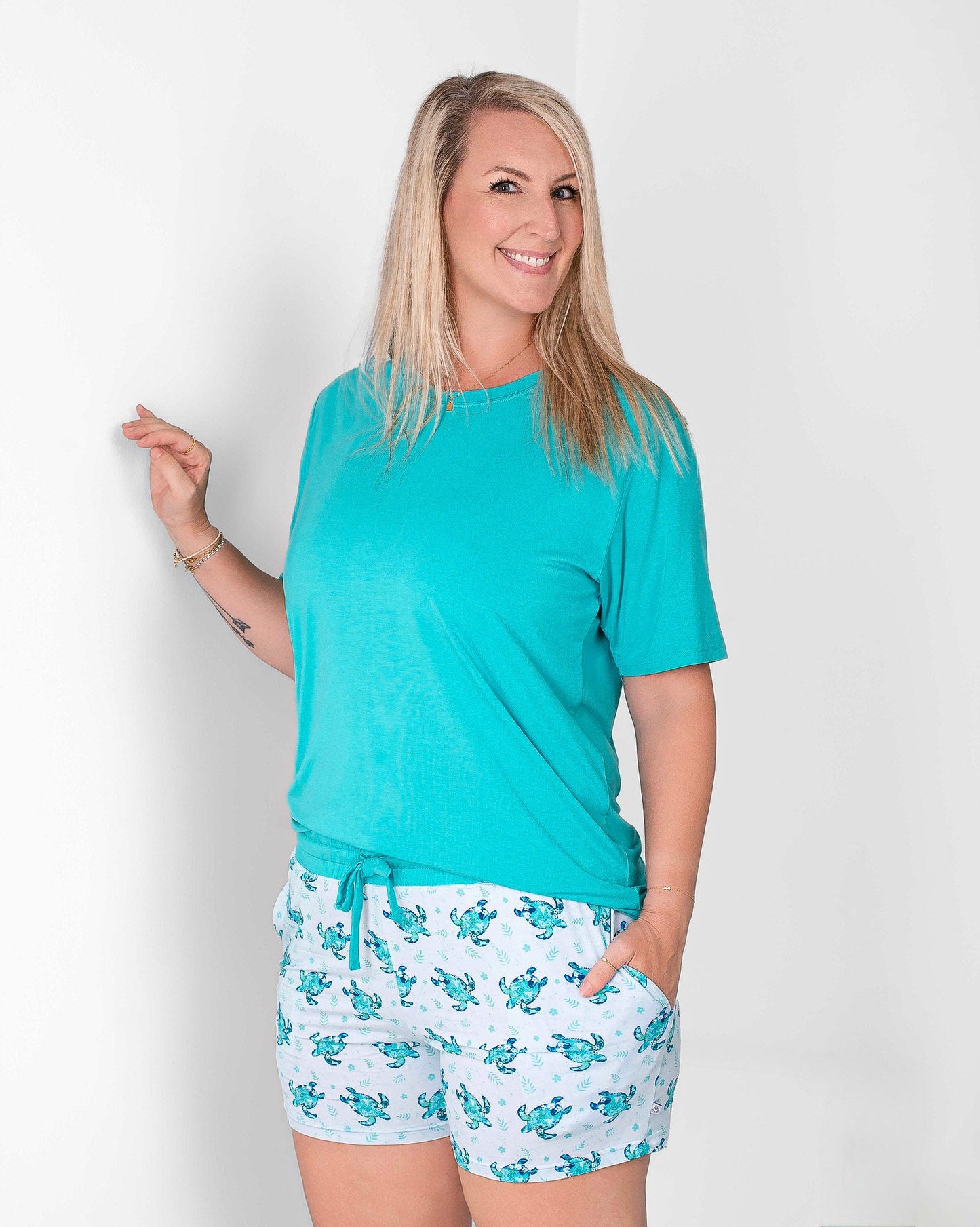 Sea Turtles | Women's Bamboo Pajama Shorts