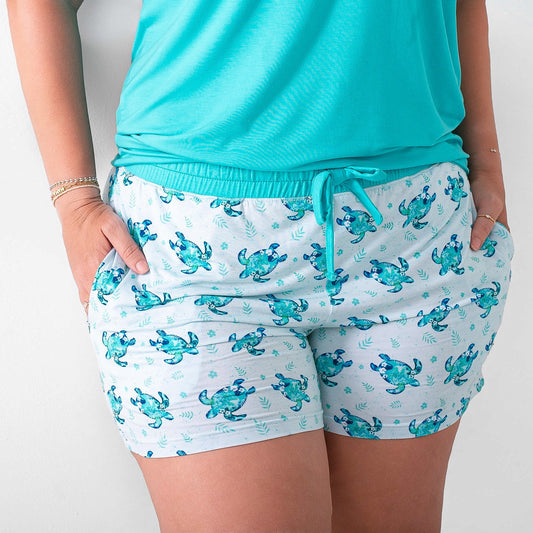 Sea Turtles | Women's Bamboo Pajama Shorts