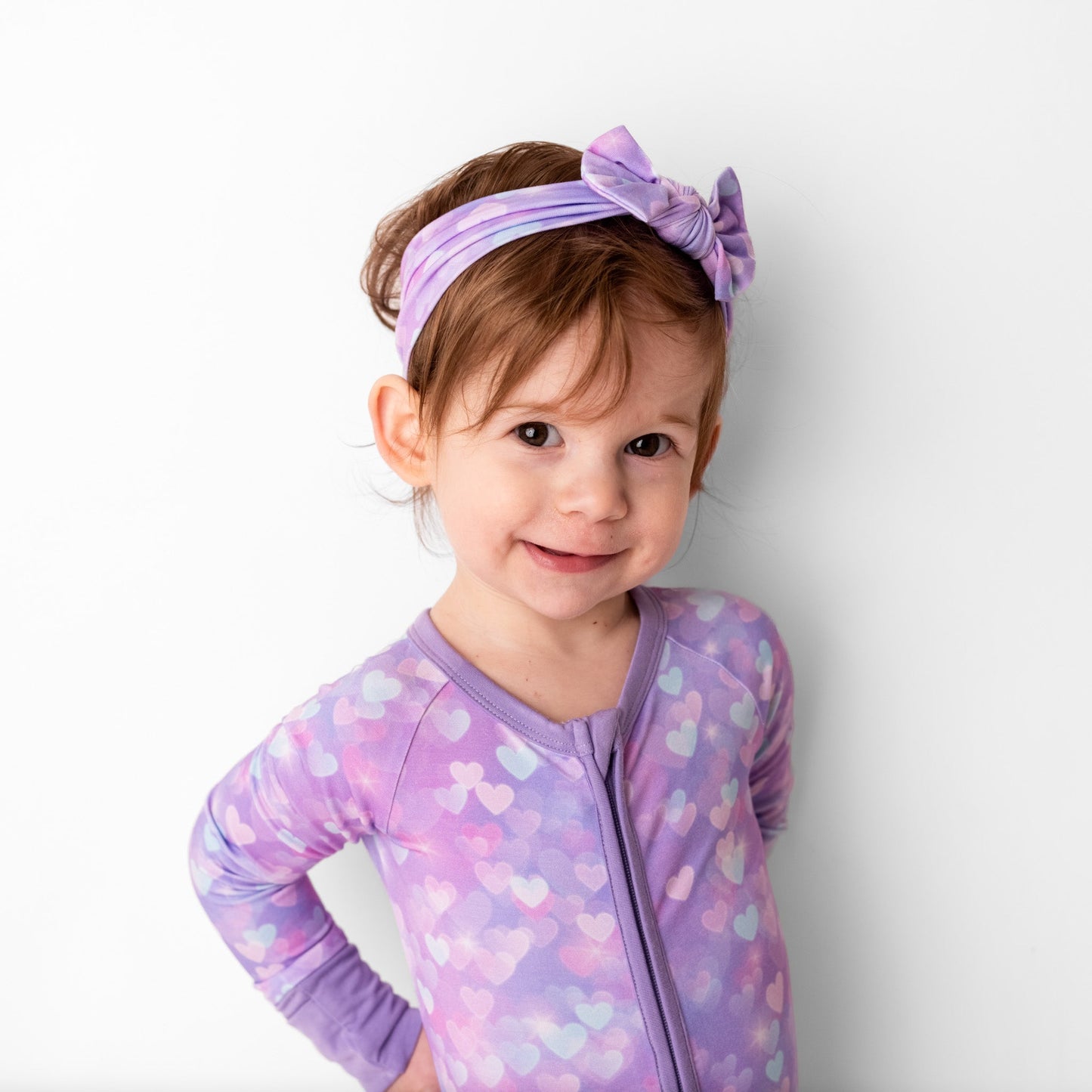 Hearts | Bamboo Headband Bow