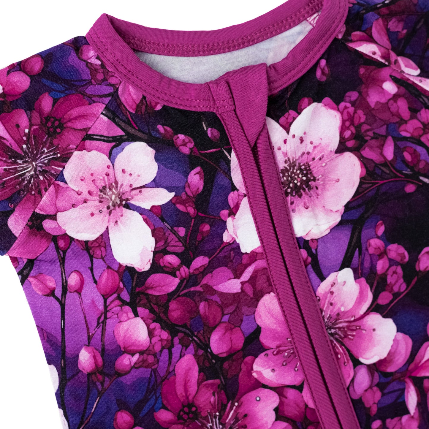 Cherry Blossoms | Bamboo Zipper Pajamas