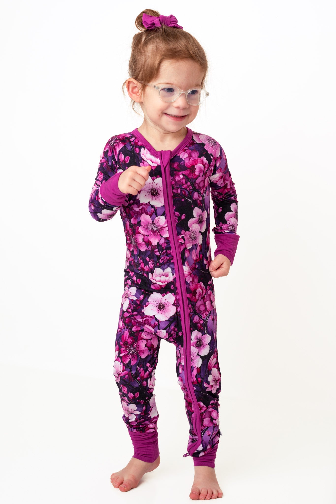 Cherry Blossoms | Bamboo Zipper Pajamas