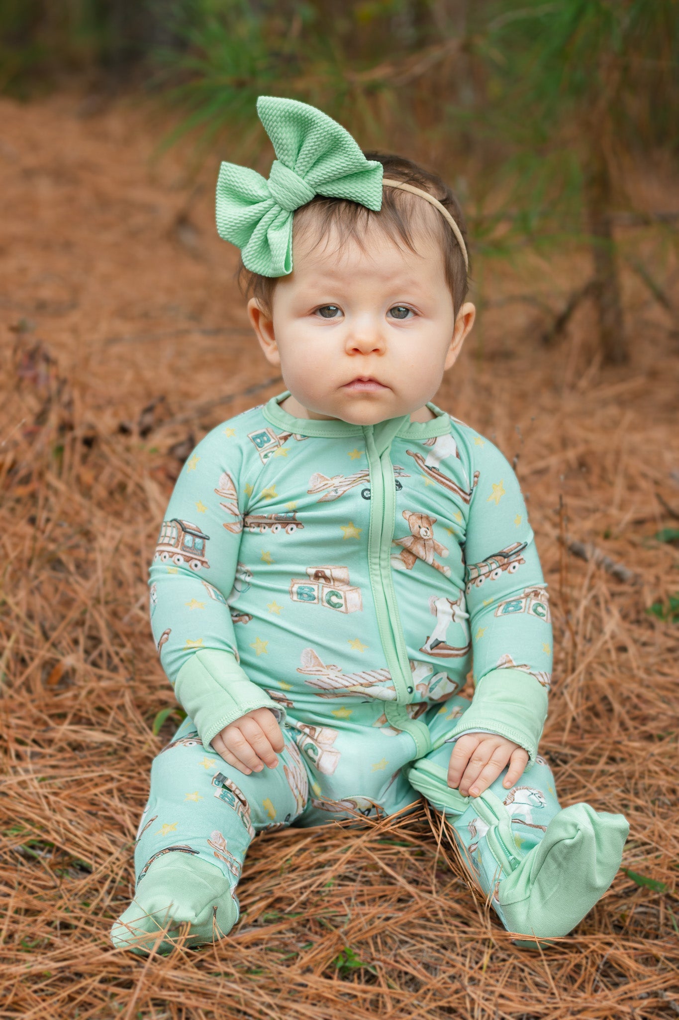 Jade | Toddler Girl Nylon Bow