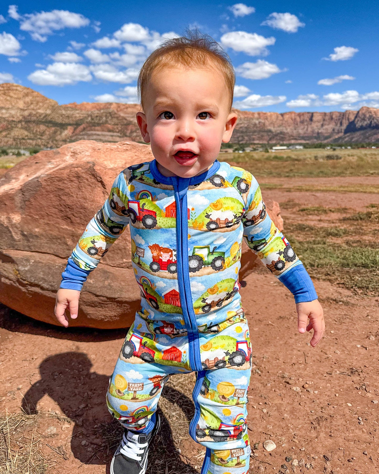 Farm Friends | Bamboo Zipper Pajamas